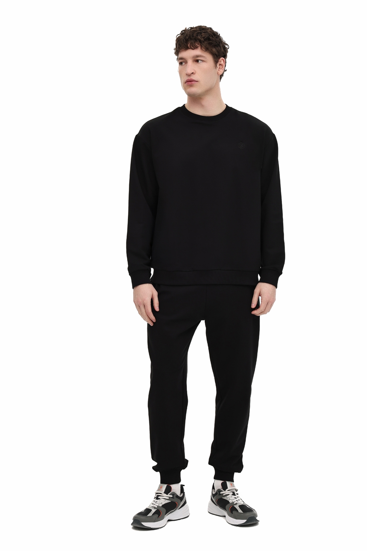 Lumberjack MB SN75 C NECK SW 6FX Siyah Erkek Sweatshirt 102064460