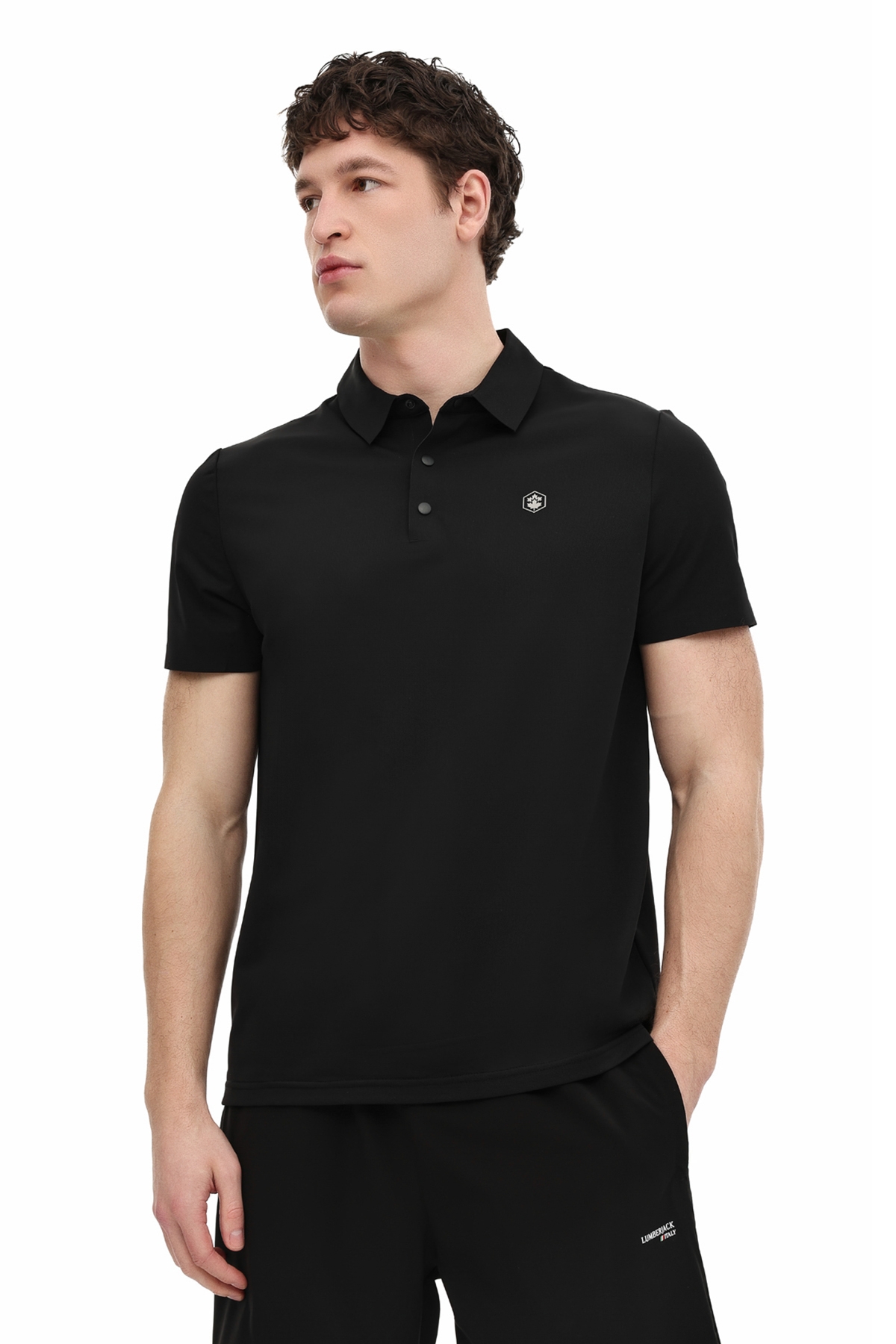 ＊＊＊TKG＊＊＊ Lumberjack MB GIRT 12P23001 6FX Siyah Erkek Kısa Kol T-Shirt