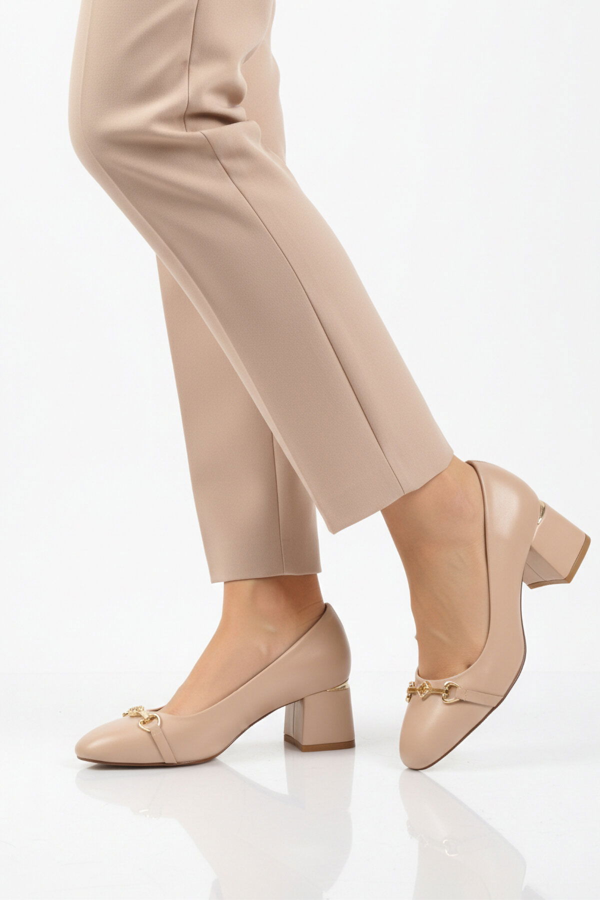 Ayakmod Bej Ayakmod Abiye Kadın Topuklu Ayakkabı 312525 Z