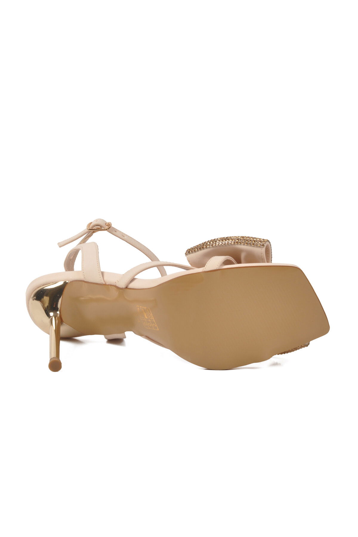 Ayakmod Bej Ayakmod Ince Uzun Topuklu Kadın Abiye Ayakkabı 588001 Z