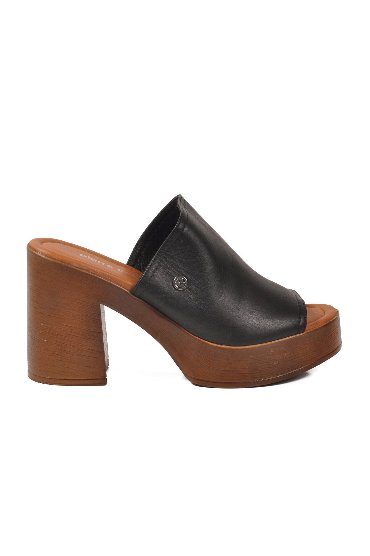 Pierre Cardin Siyah Pierre Cardin Topuklu Kadın Terlik