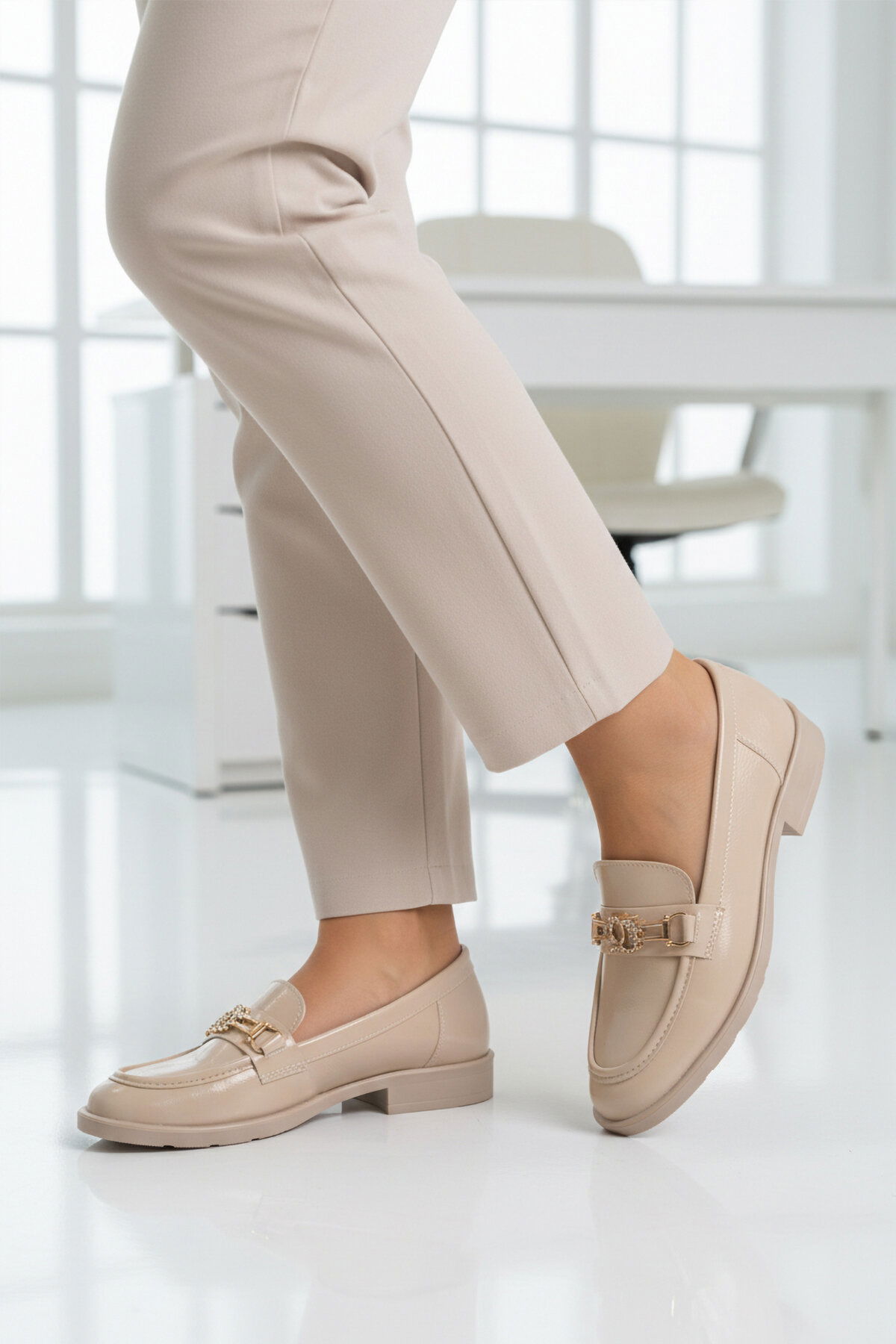 Ayakmod Bej Ayakmod Hafif Kadın Casual Ayakkabı 491101 Z