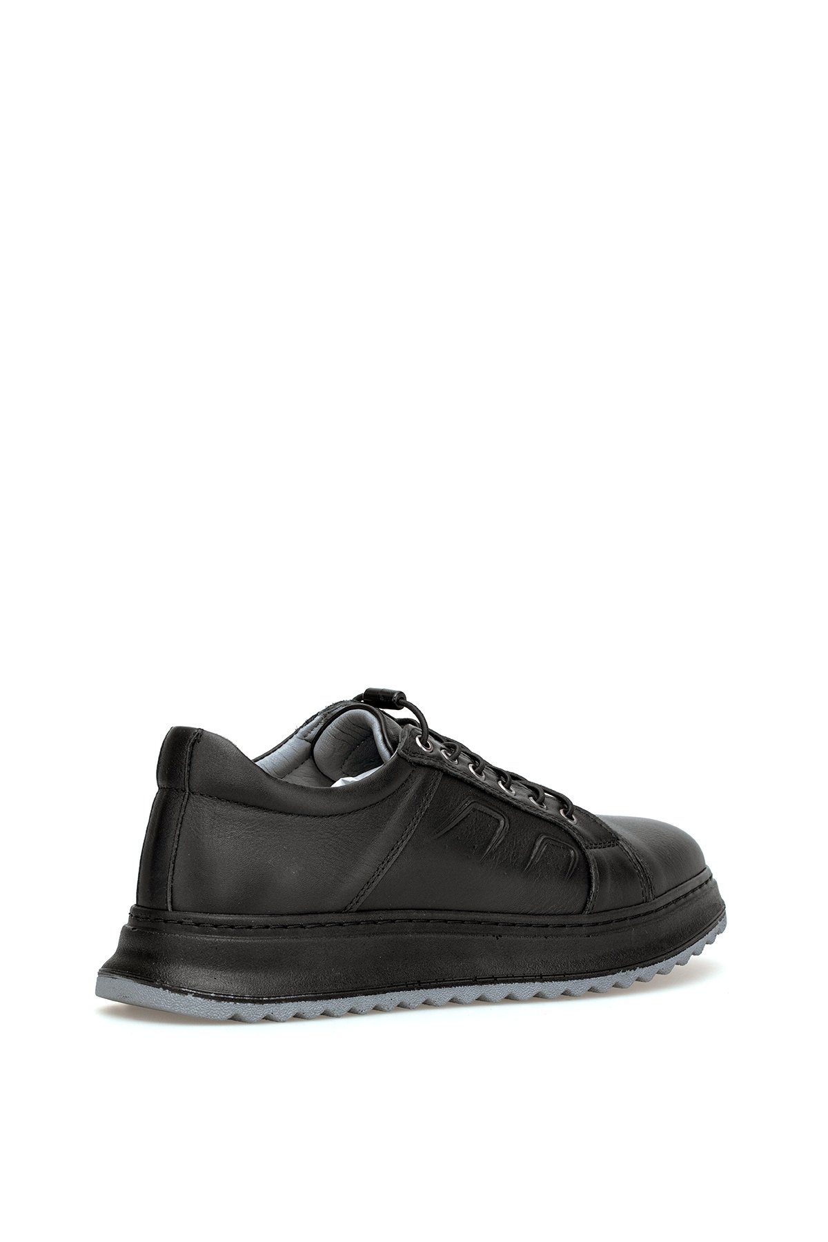 Ayakkabı Fuarı Siyah Ayakkabı Fuarı Elit 26YSLGLD438C Erkek Hakiki Deri Casual