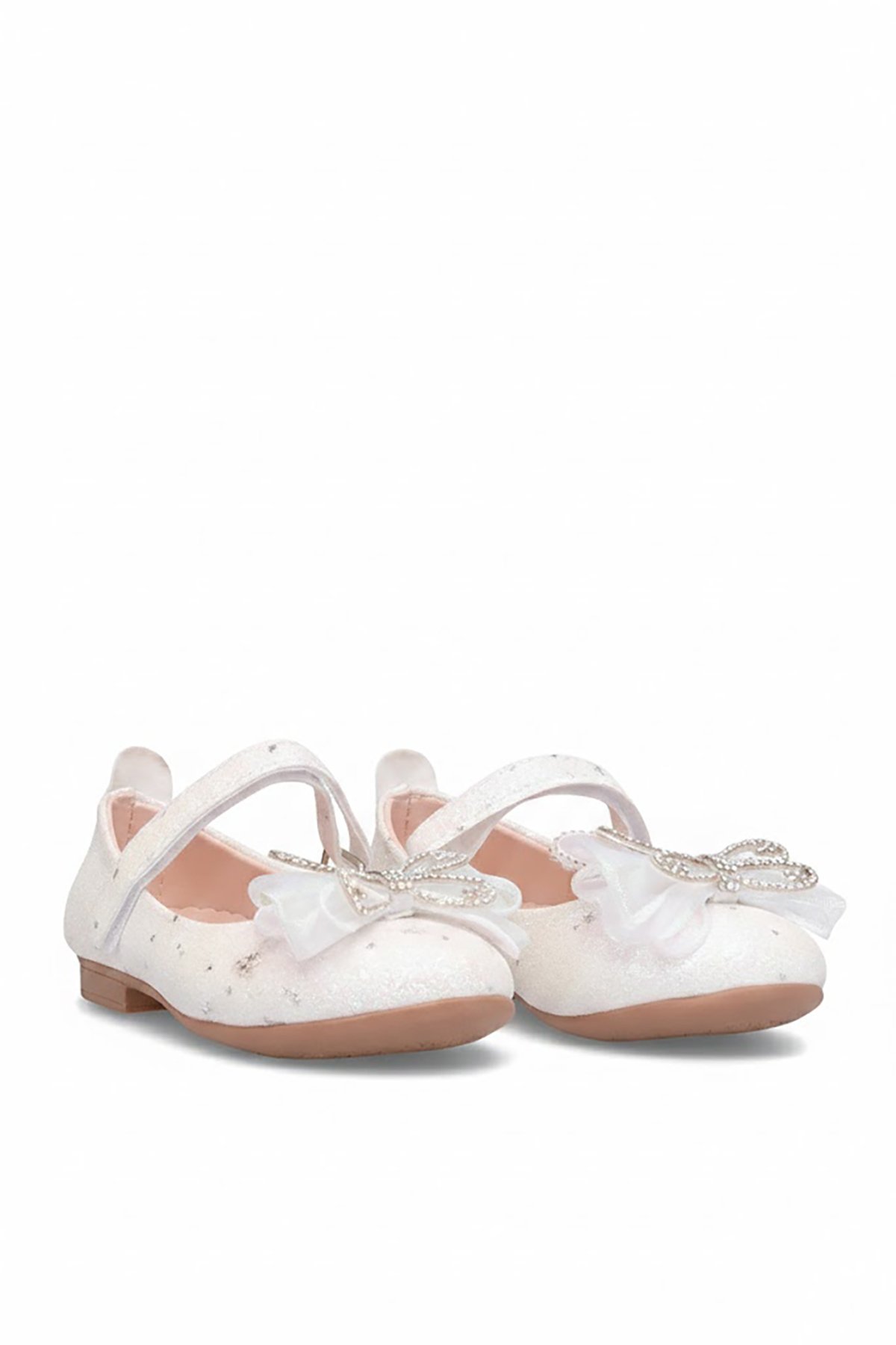 Ayakkabı Fuarı Pembe Ayakkabı Fuarı Fuari Elit HY-F-509-26Y Filet Kız Çocuk Babet