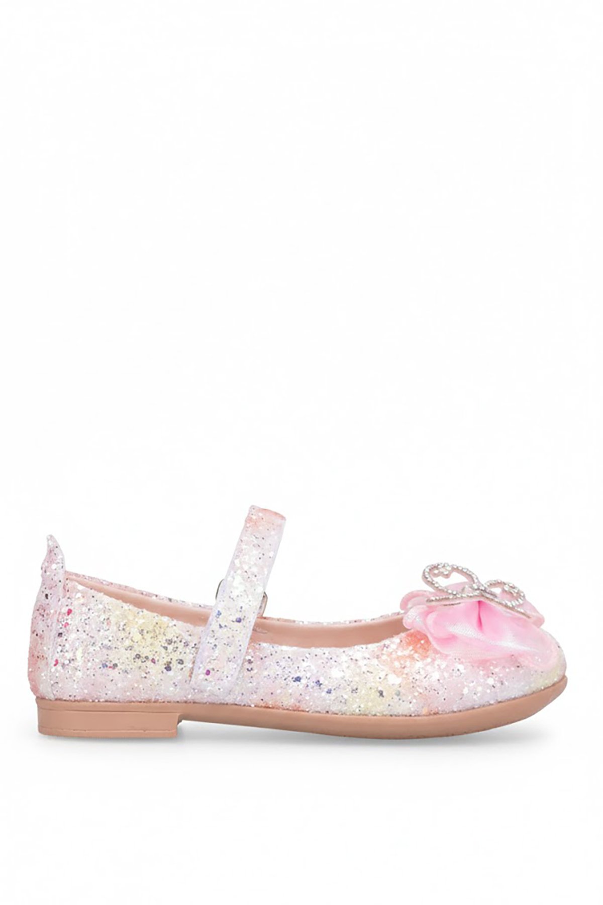 Ayakkabı Fuarı Pembe Ayakkabı Fuarı Fuari Elit HY-F-509-26Y Filet Kız Çocuk Babet