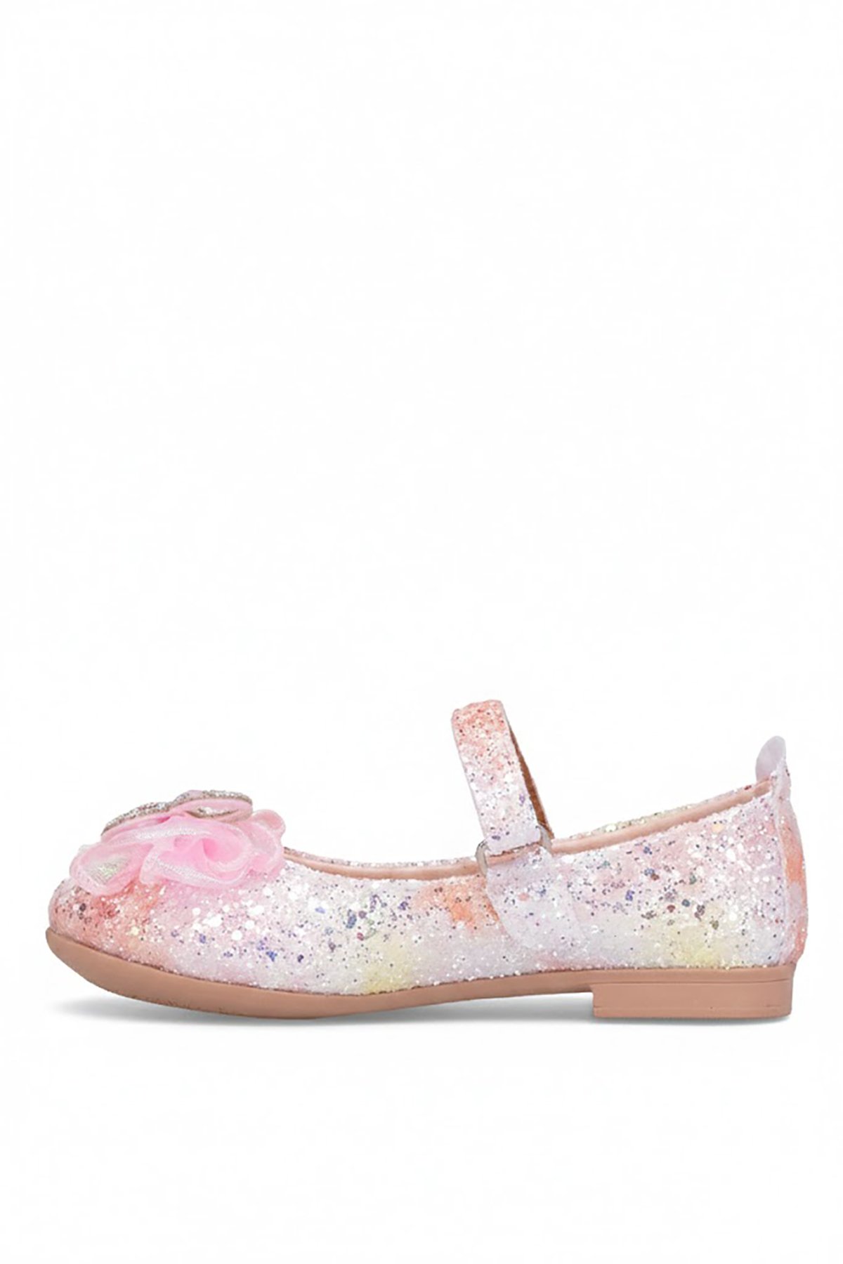 Ayakkabı Fuarı Pembe Ayakkabı Fuarı Fuari Elit HY-F-509-26Y Filet Kız Çocuk Babet