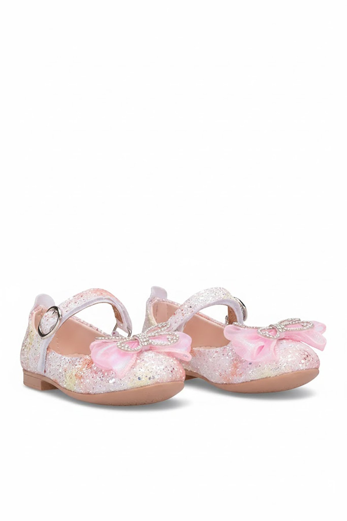 Ayakkabı Fuarı Pembe Ayakkabı Fuarı Fuari Elit HY-F-509-26Y Filet Kız Çocuk Babet