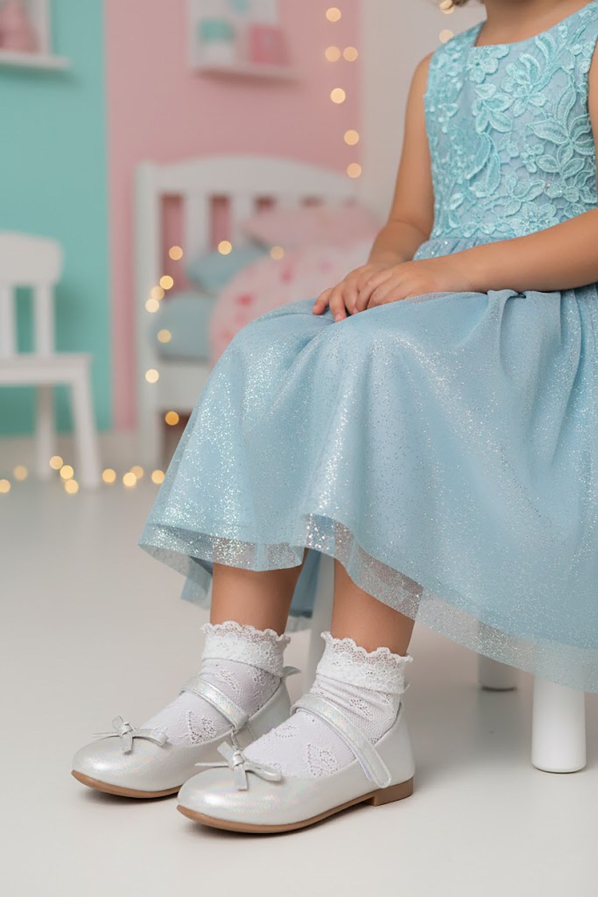 Ayakkabı Fuarı Pembe Ayakkabı Fuarı Elit Hy HY-P-4032-26Y Patik Kız Çocuk Babet