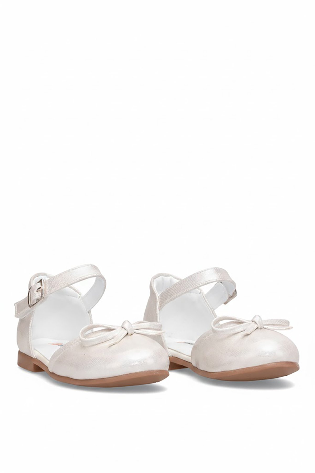 Ayakkabı Fuarı Beyaz Ayakkabı Fuarı Fuari Elit A-F-Bıyık-26Y Filet Kız Çocuk Babet