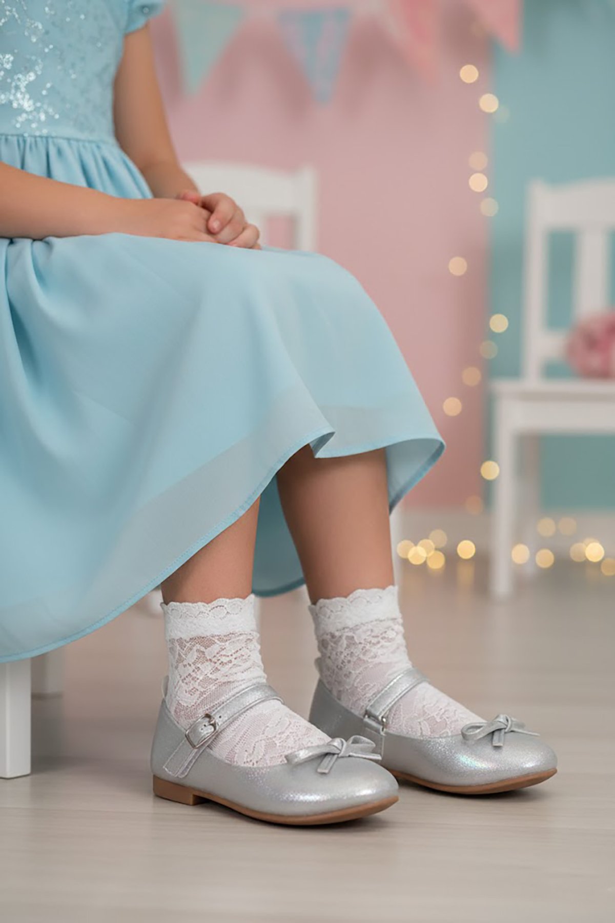 Ayakkabı Fuarı Pembe Ayakkabı Fuarı Elit Hy HY-P-4032-26Y Patik Kız Çocuk Babet