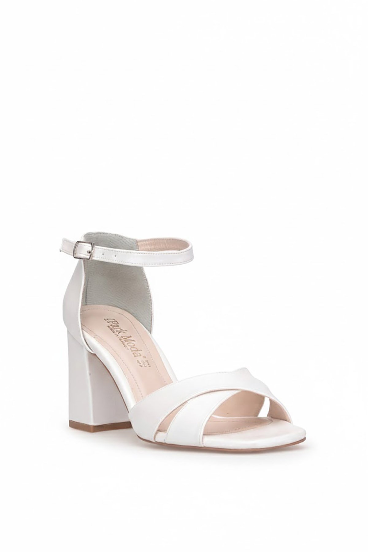Ayakkabı Fuarı Beyaz Ayakkabı Fuarı Elit PM08 K50-1 Kadın Klasik Topuklu Sedef