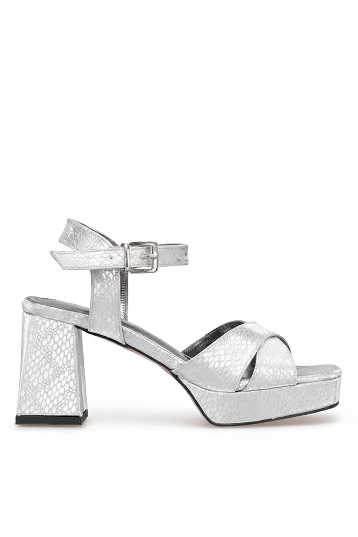 Ayakkabı Fuarı Gümüş Ayakkabı Fuarı Elit PM08 K99-1T Kadın Klasik Topuklu