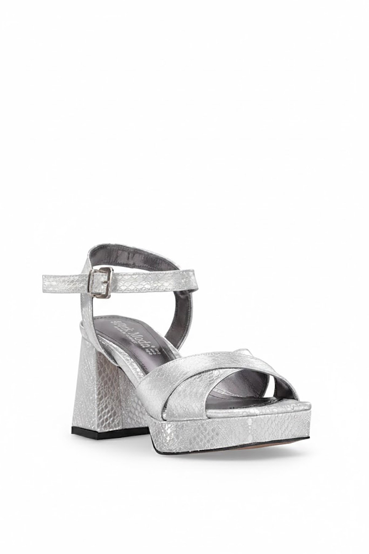 Ayakkabı Fuarı Gümüş Ayakkabı Fuarı Elit PM08 K99-1T Kadın Klasik Topuklu