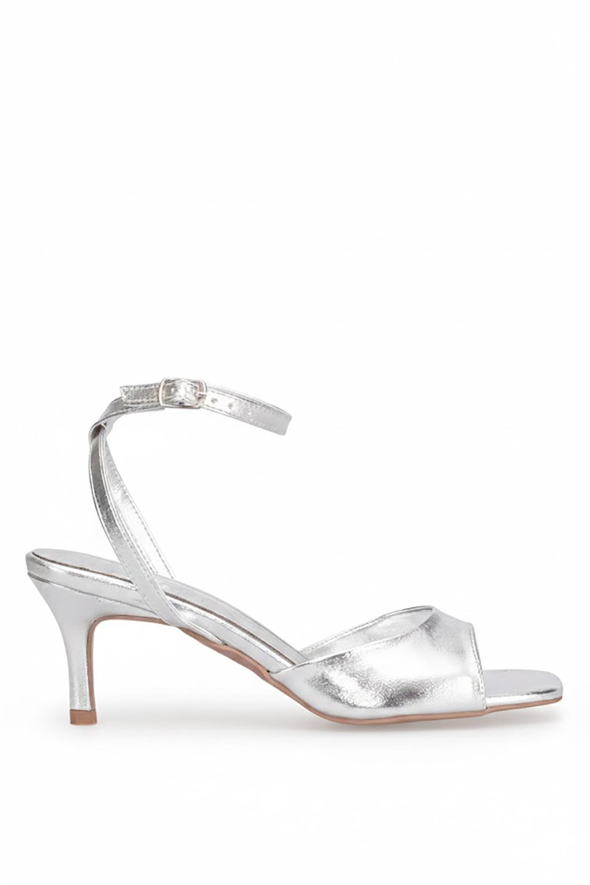 Ayakkabı Fuarı Beyaz Ayakkabı Fuarı Fuari Elit PM44 K0112 Kadın Klasik Topuklu