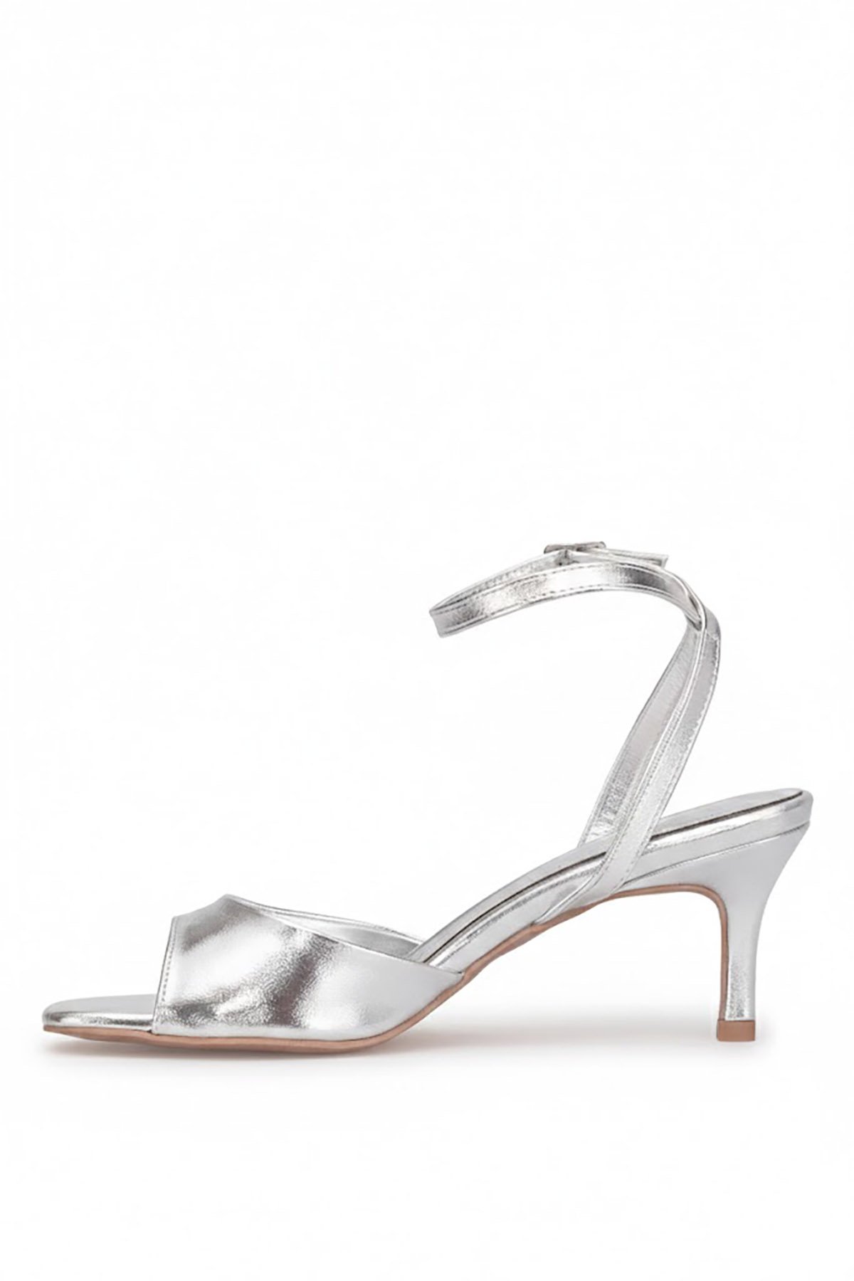 Ayakkabı Fuarı Beyaz Ayakkabı Fuarı Fuari Elit PM44 K0112 Kadın Klasik Topuklu