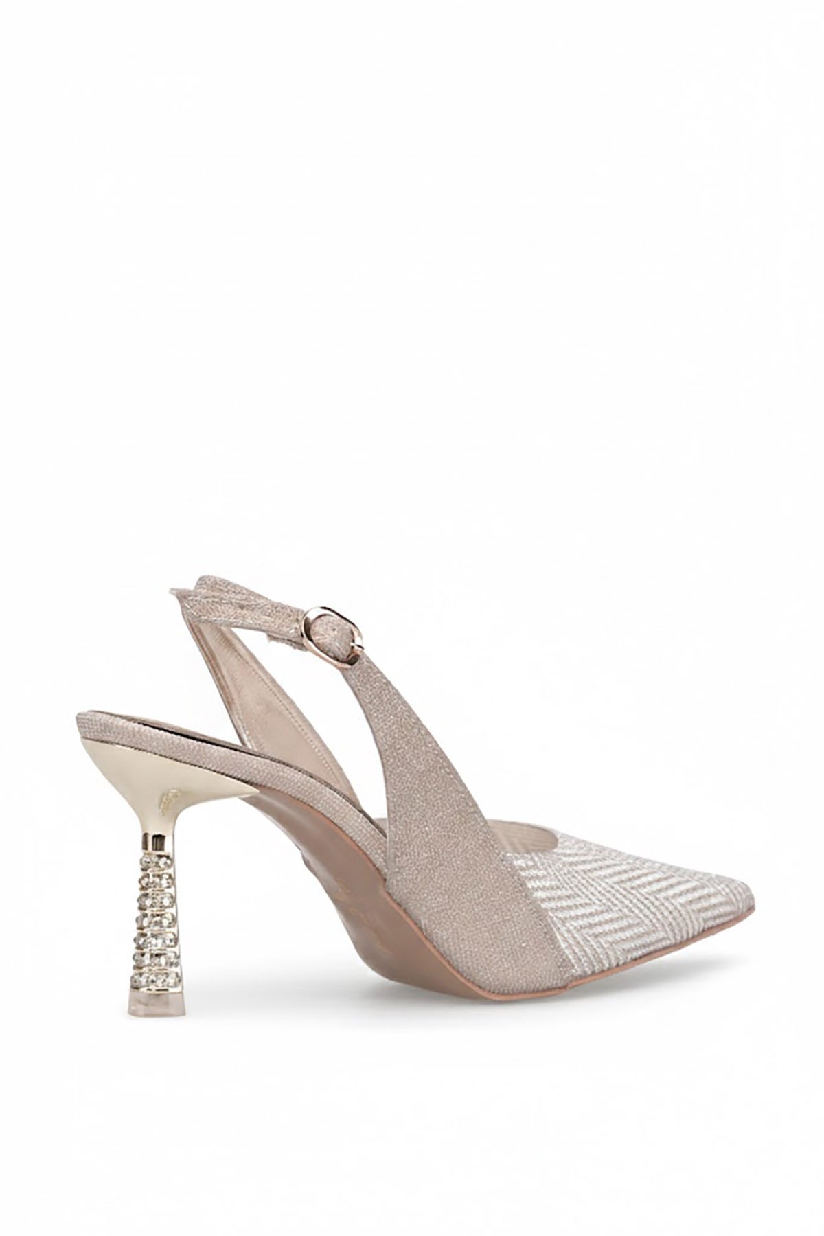 Ayakkabı Fuarı Gümüş Ayakkabı Fuarı Fuari Elit PM439 K3010 Kadın Klasik Topuklu
