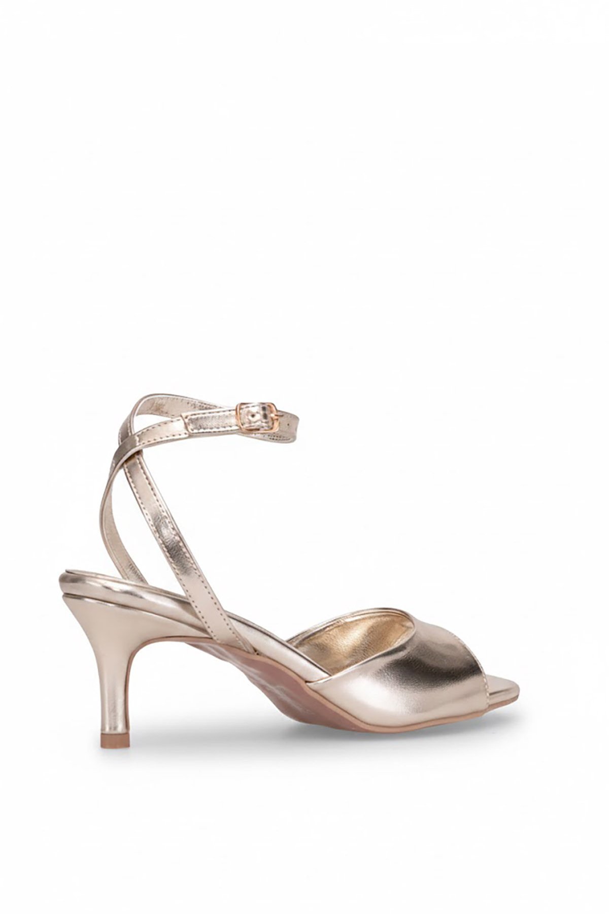 Ayakkabı Fuarı Beyaz Ayakkabı Fuarı Fuari Elit PM44 K0112 Kadın Klasik Topuklu