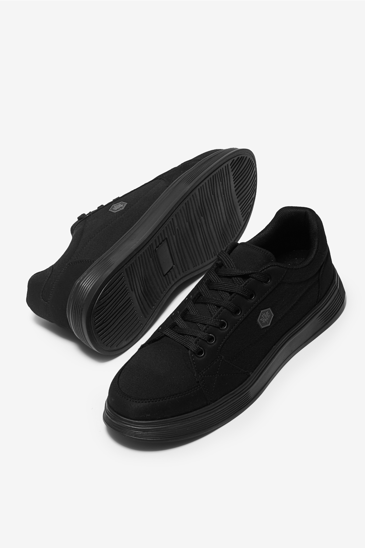Tonny Black Siyah Tonny Black Rahat Kalip Erkek Faylon Taban Bağcıklı Spor Ayakkabı