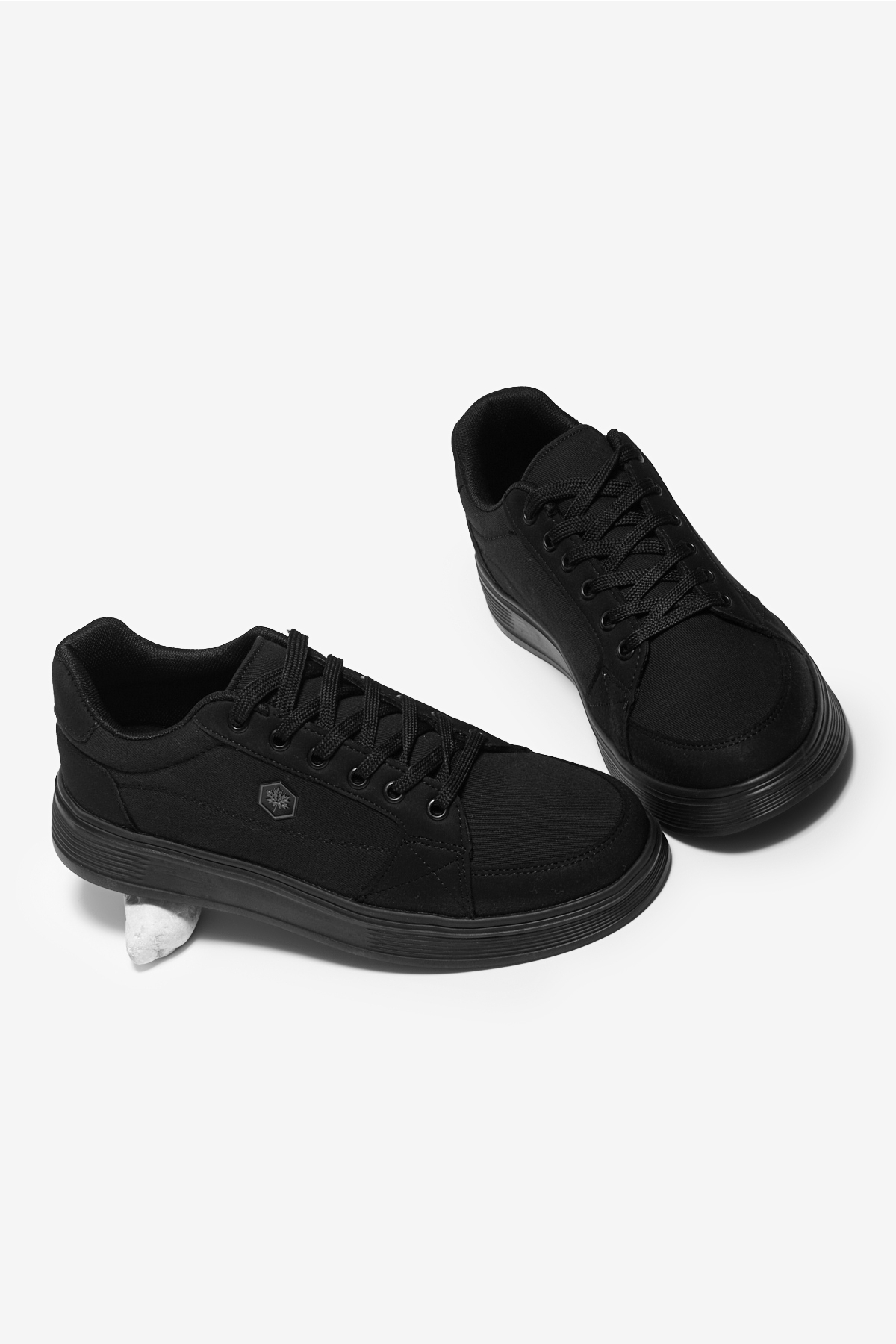 Tonny Black Siyah Tonny Black Rahat Kalip Erkek Faylon Taban Bağcıklı Spor Ayakkabı