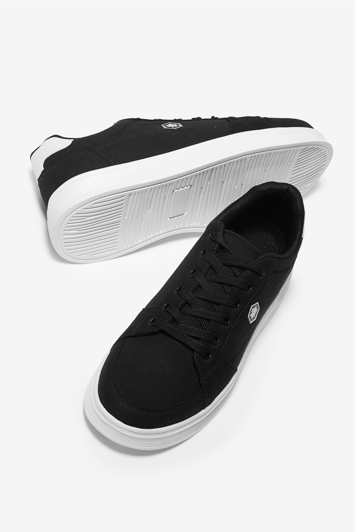 Tonny Black Siyah Tonny Black Rahat Kalip Erkek Faylon Taban Bağcıklı Spor Ayakkabı