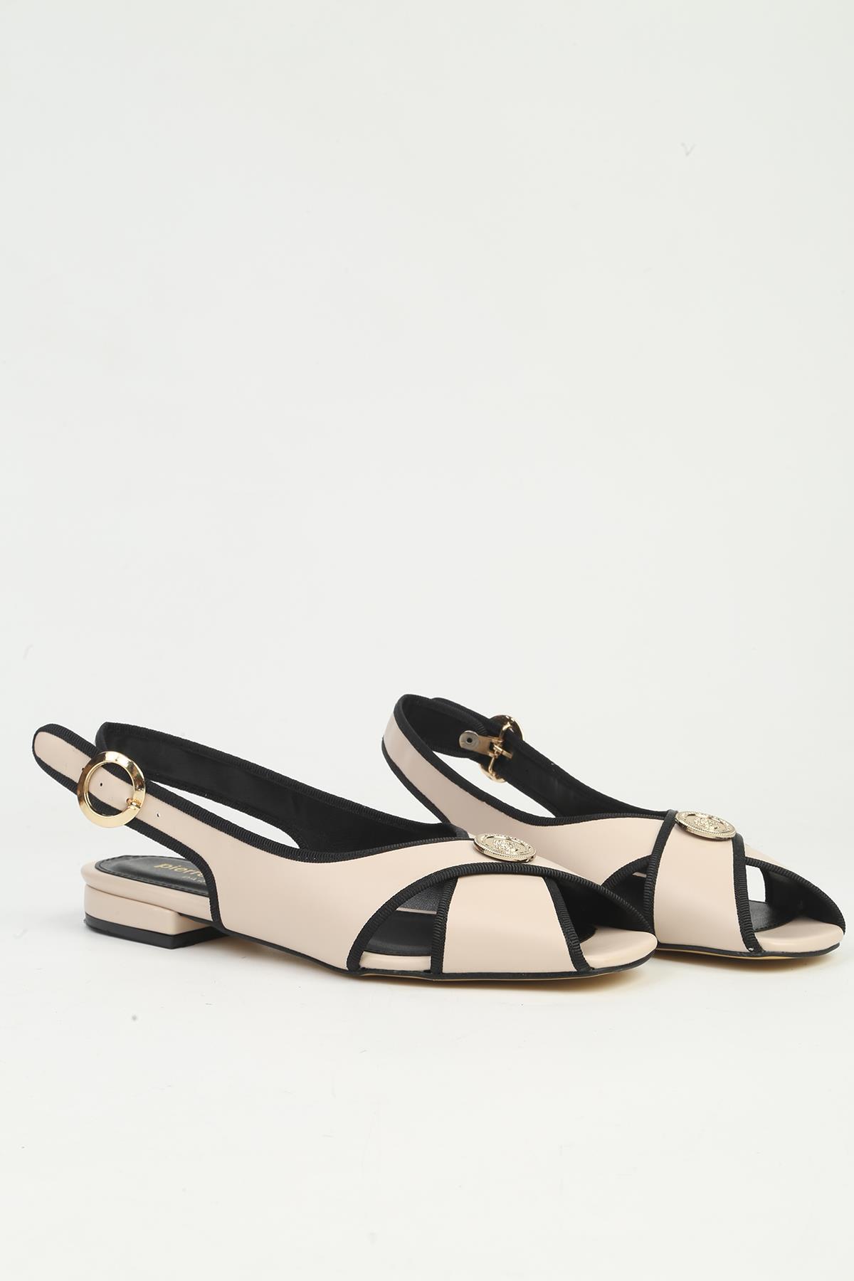 Pierre Cardin Bej Pierre Cardin ®| Pc Kadın Sandalet PC-7821