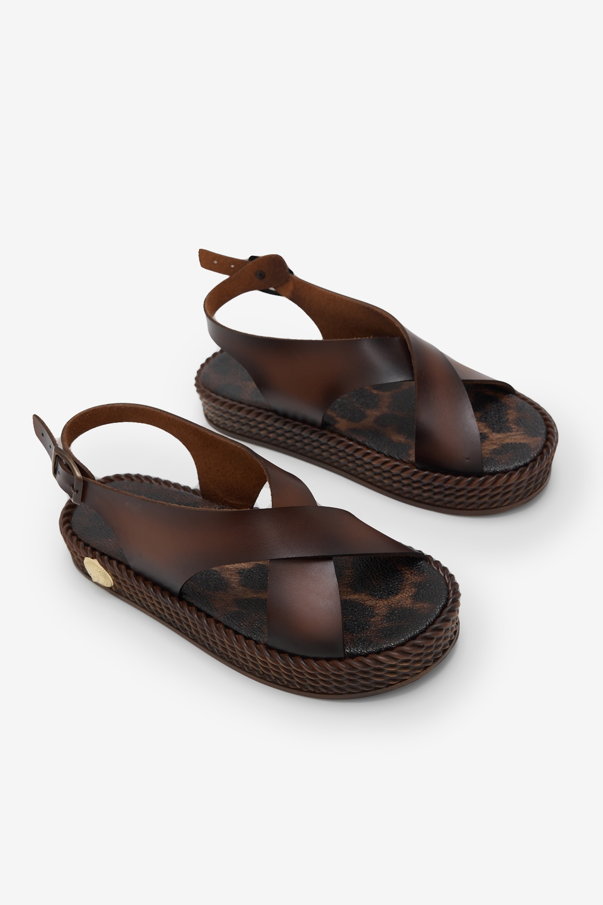 Tonny Black Yeşil Tonny Black Poli Taban Kadın Rahat Çapraz Bantlı Sandalet