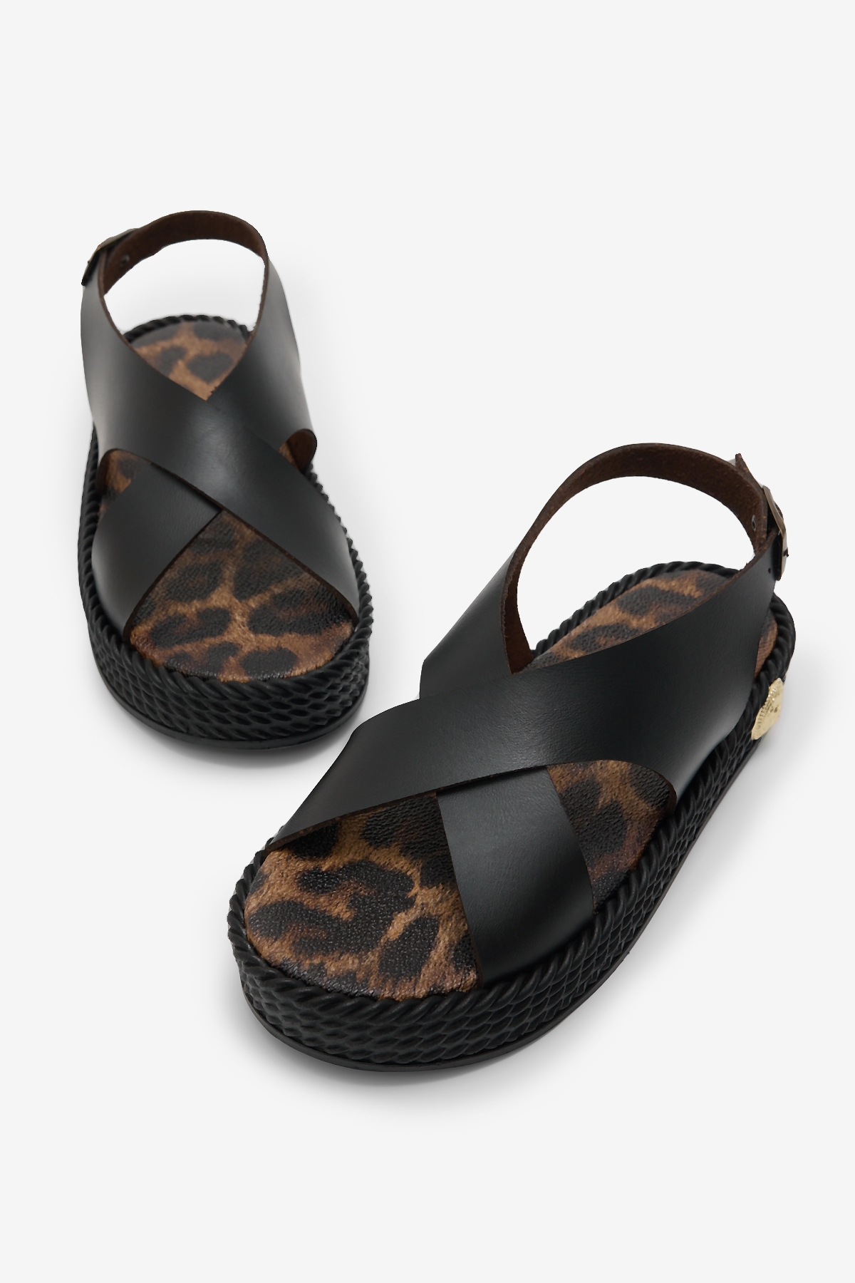 Tonny Black Yeşil Tonny Black Poli Taban Kadın Rahat Çapraz Bantlı Sandalet