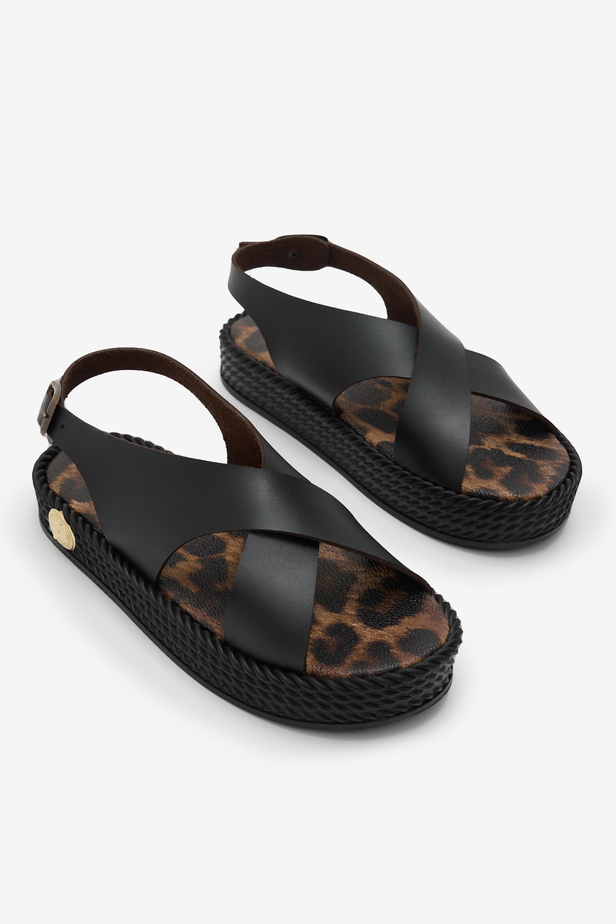 Tonny Black Yeşil Tonny Black Poli Taban Kadın Rahat Çapraz Bantlı Sandalet