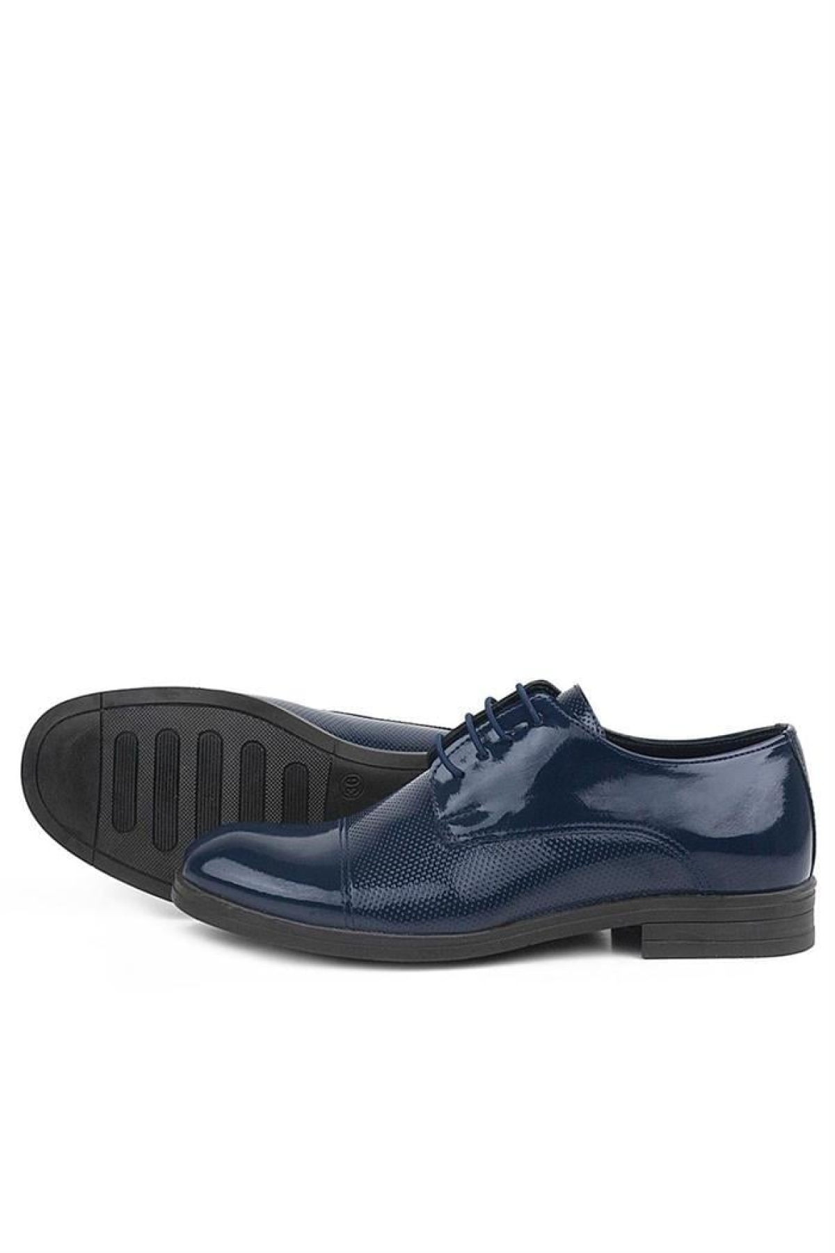 Rakerplus Lacivert Rakerplus Rugan Bağcıklı Oxford Klasik Çocuk Ayakkabı