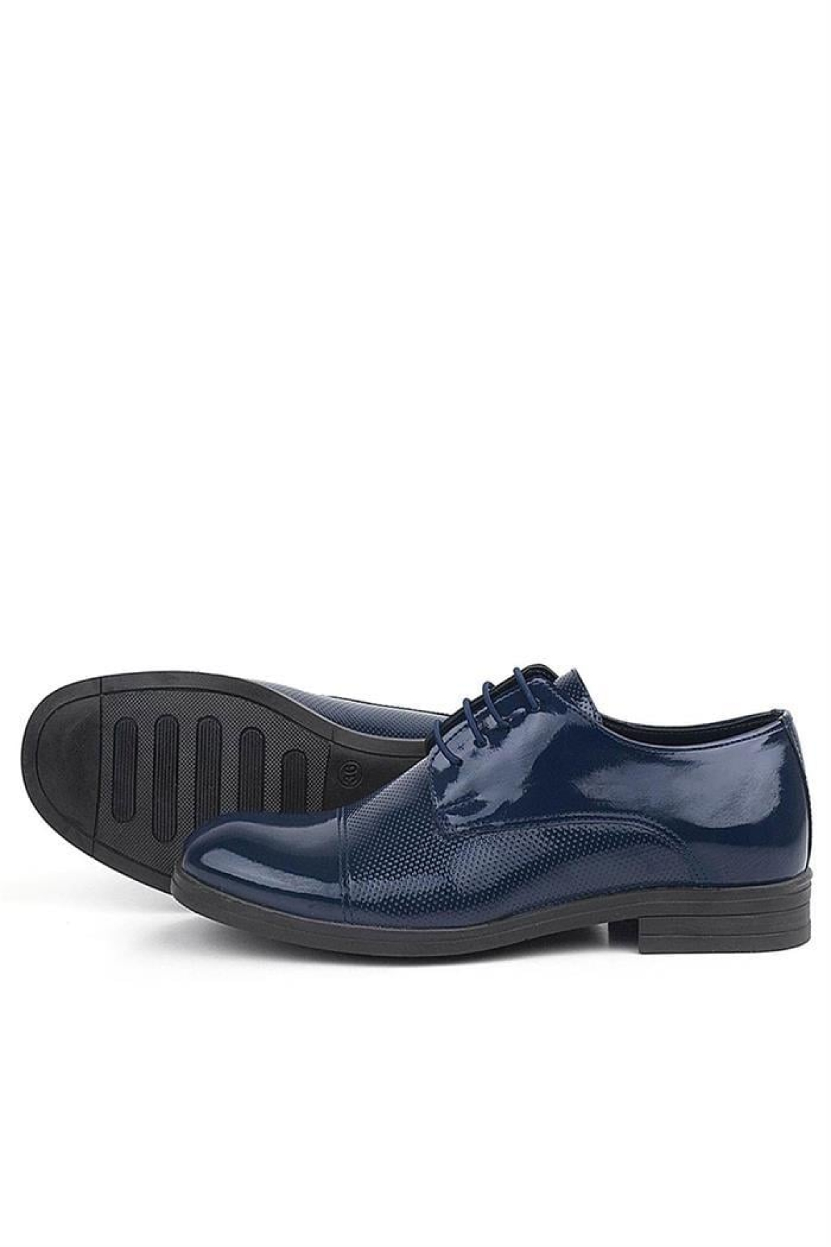 Rakerplus Lacivert Rakerplus Rugan Bağcıklı Oxford Klasik Çocuk Ayakkabı