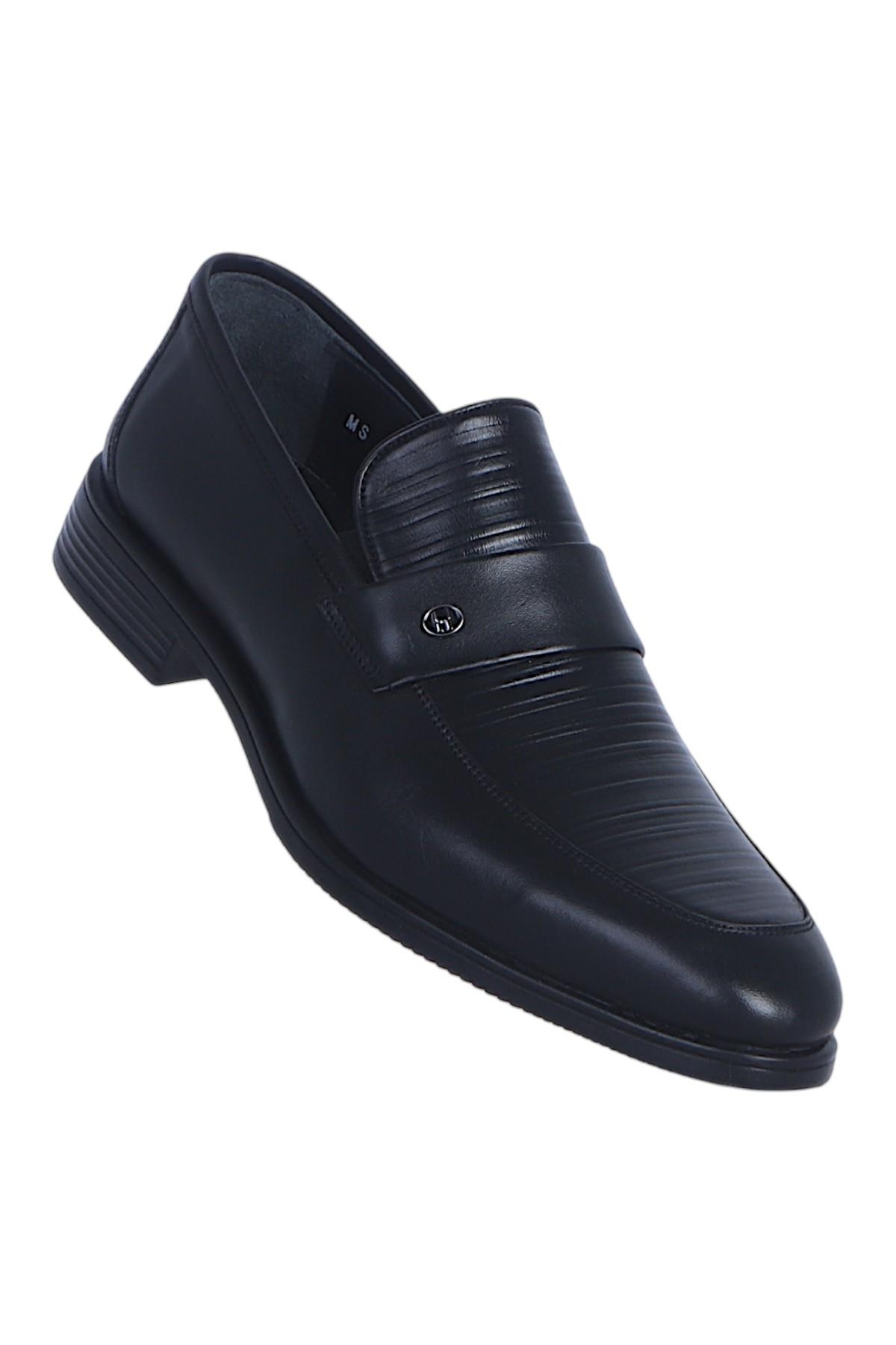 Censay Siyah Censay Antik Kauçuk 641 %Deri Erkek Klasik Ayakkabı