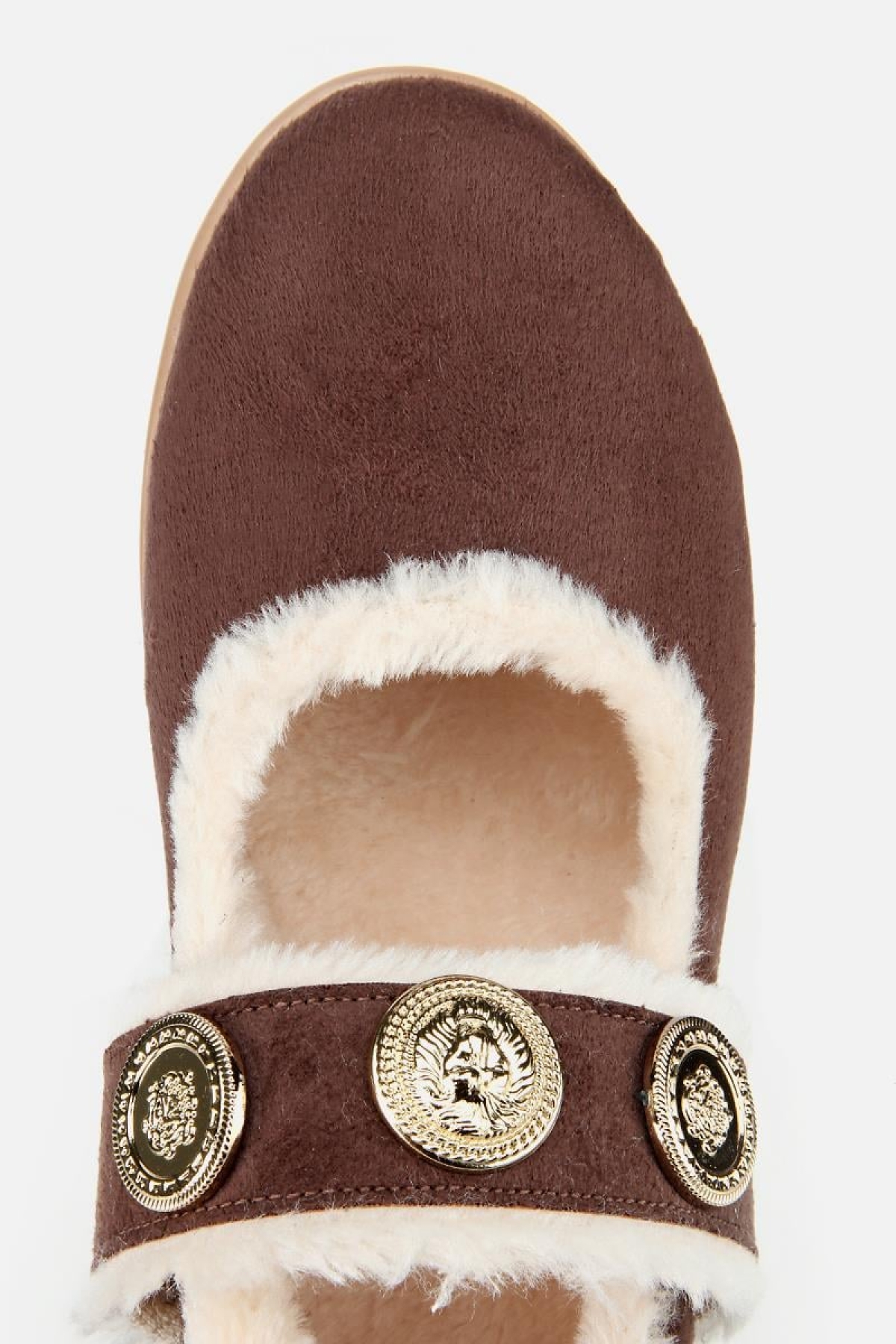 Yaya By Hotiç Kahverengi Yaya By Hotiç Yaya By Kadın Kürklü Tokalı Mary Jane Babet