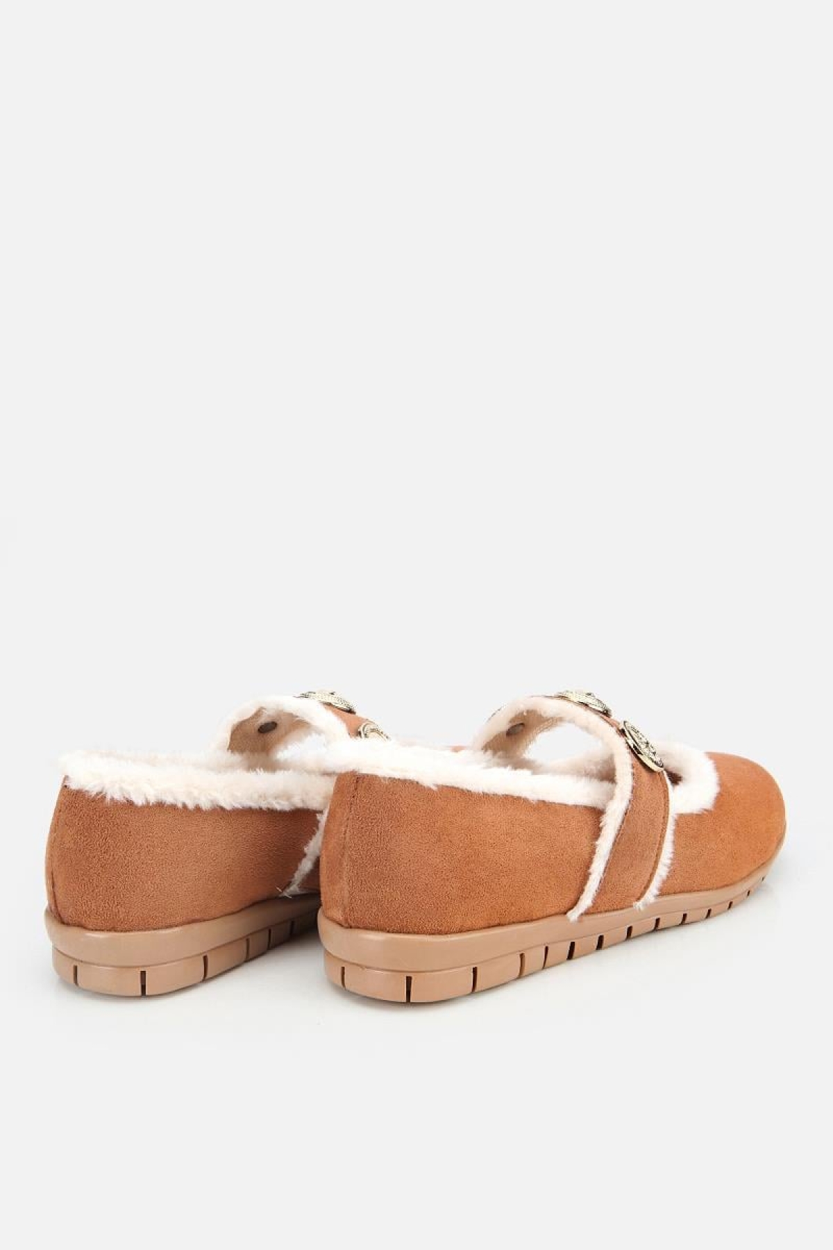 Yaya By Hotiç Kahverengi Yaya By Hotiç Yaya By Kadın Kürklü Tokalı Mary Jane Babet