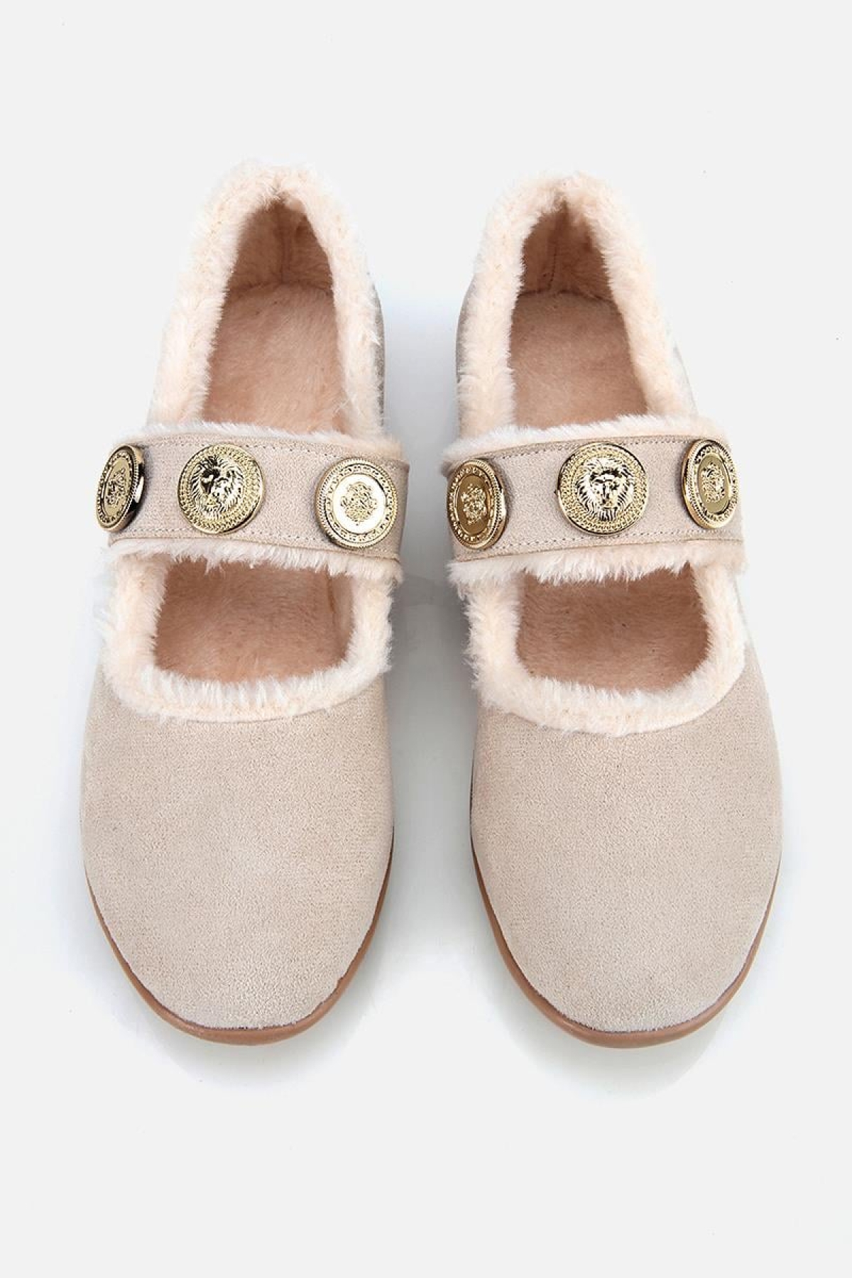 Yaya By Hotiç Kahverengi Yaya By Hotiç Yaya By Kadın Kürklü Tokalı Mary Jane Babet