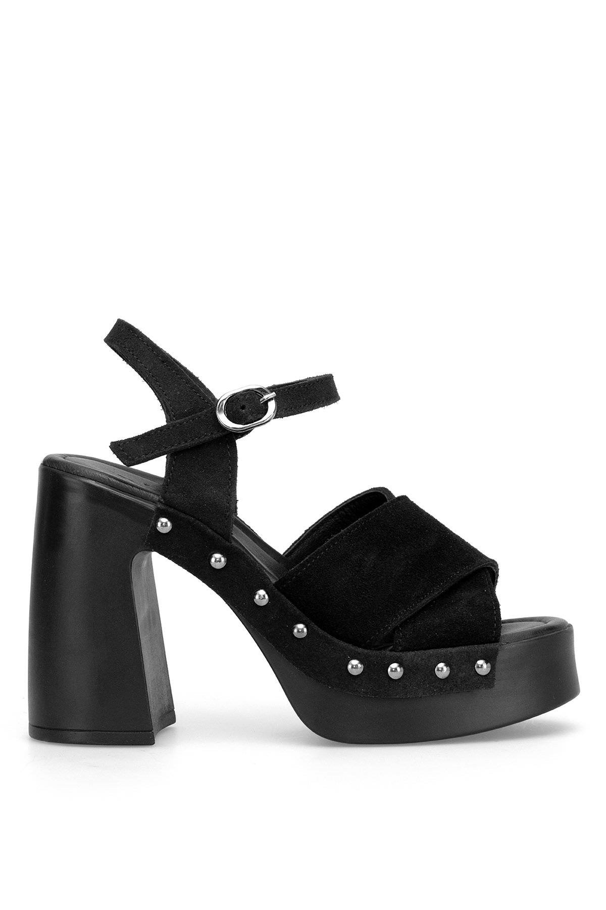 Ayakkabı Fuarı Kahverengi Ayakkabı Fuarı Elit Hakiki ZYN4128 Kadın Süet Deri Platform