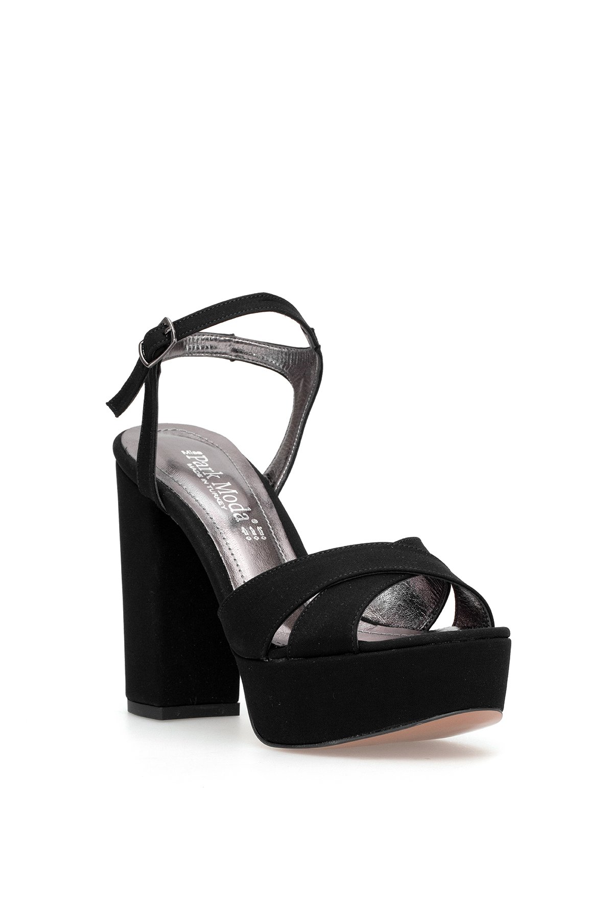 Ayakkabı Fuarı Siyah Ayakkabı Fuarı Elit PM08 K3026-3 Kadın Platform