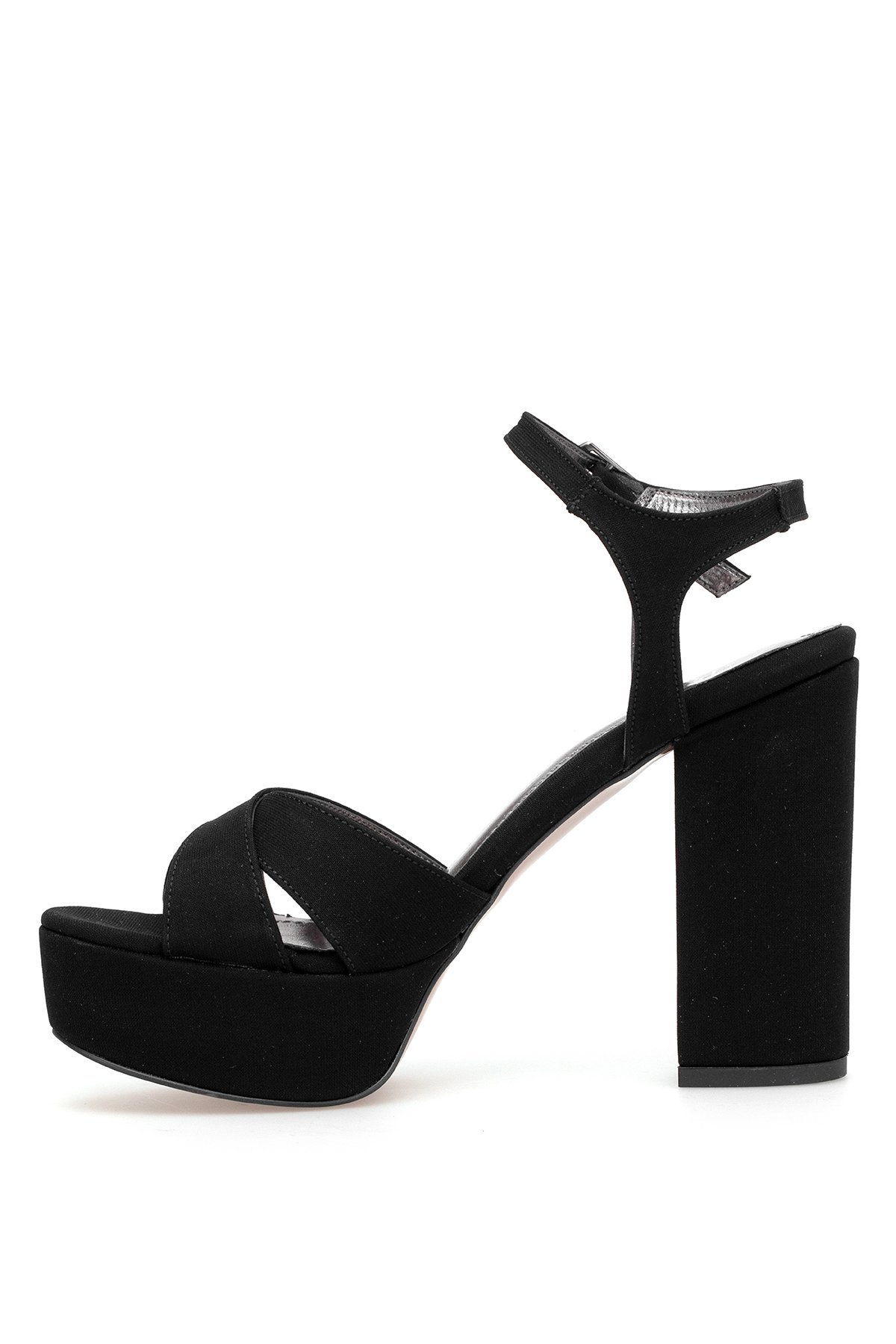 Ayakkabı Fuarı Siyah Ayakkabı Fuarı Elit PM08 K3026-3 Kadın Platform