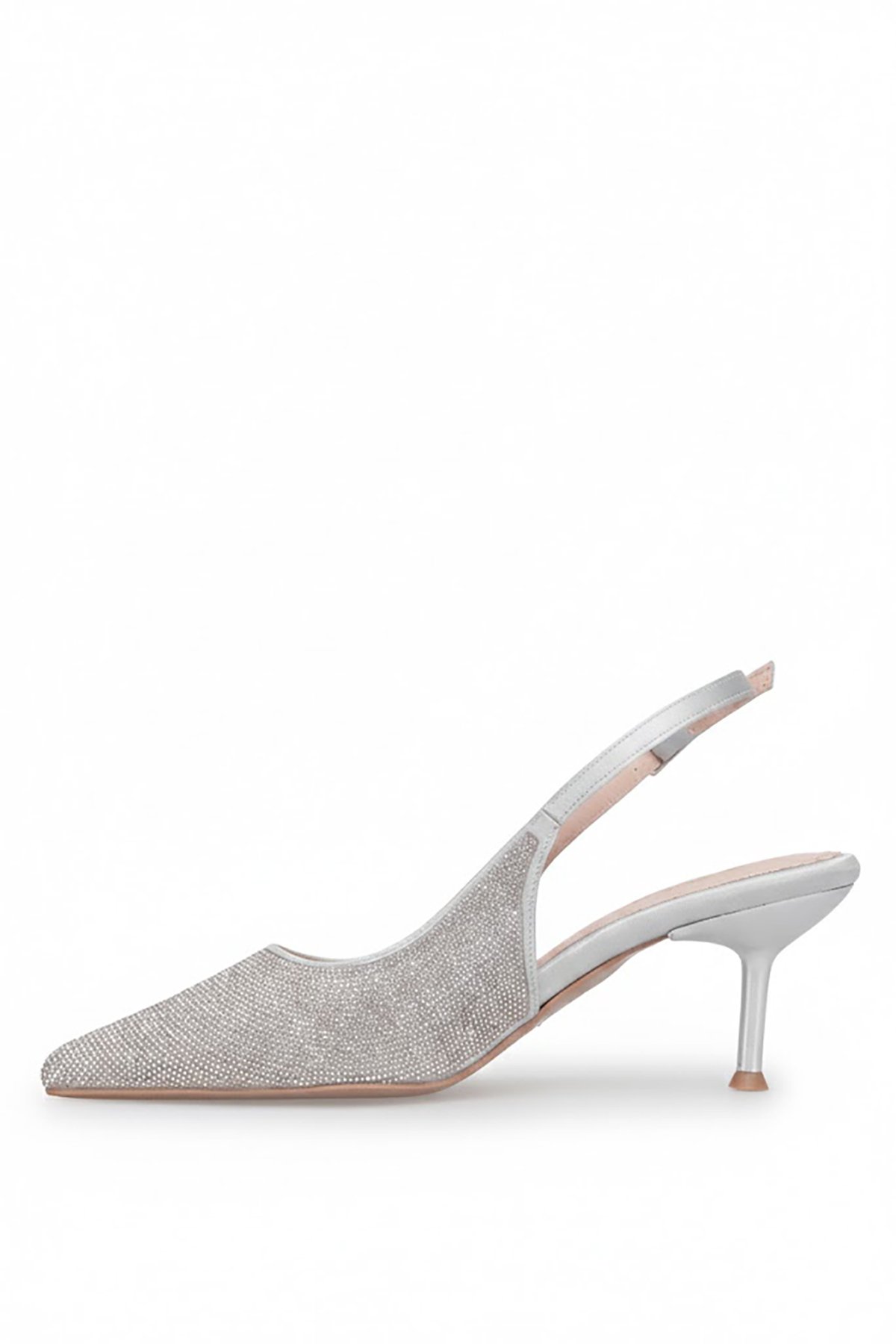Beety Gümüş Beety Klasik 26BY168.202 Kadın Topuklu Ayakkabı