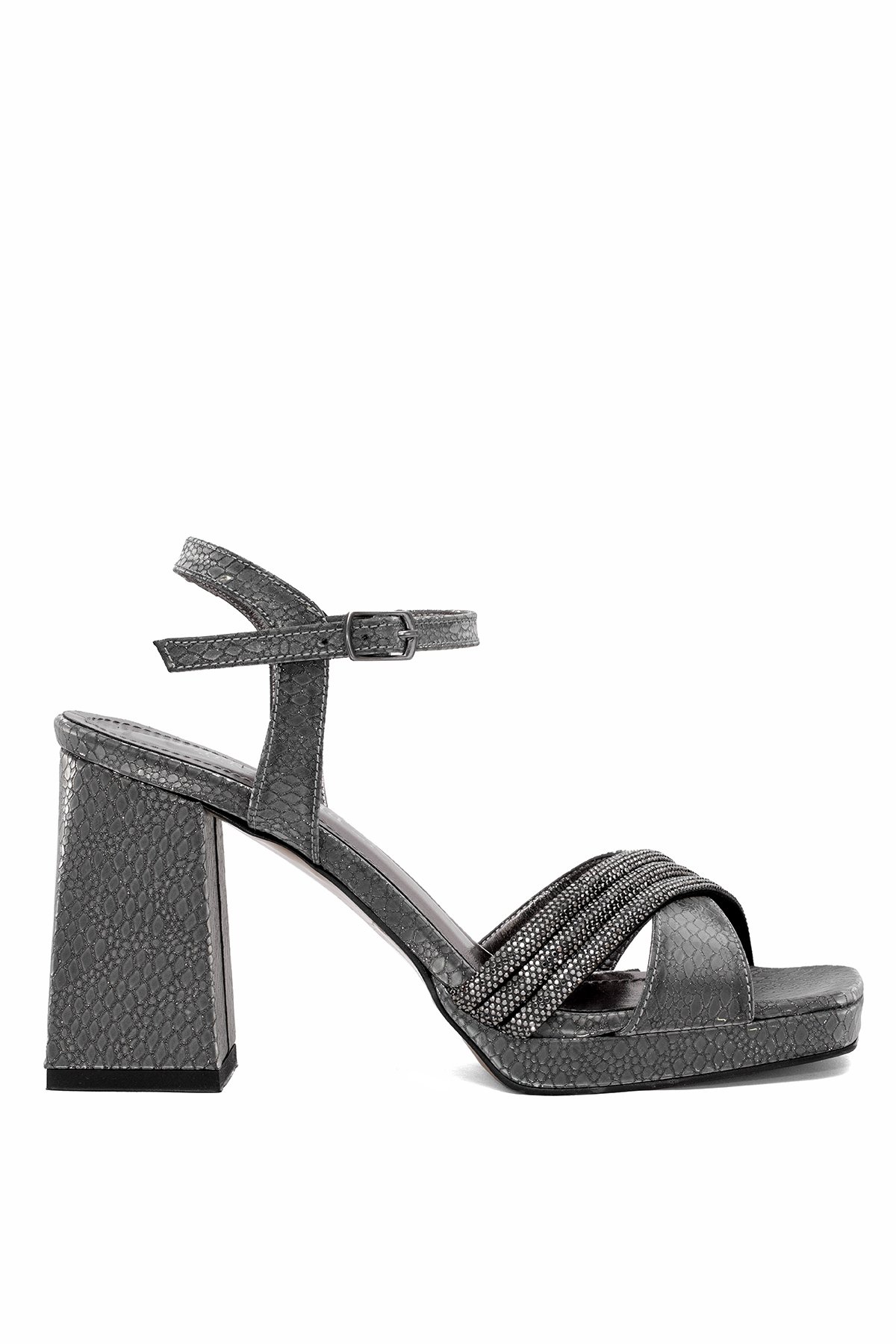 Ayakkabı Fuarı Gümüş Ayakkabı Fuarı Elit PM08 K98 Kadın Platform