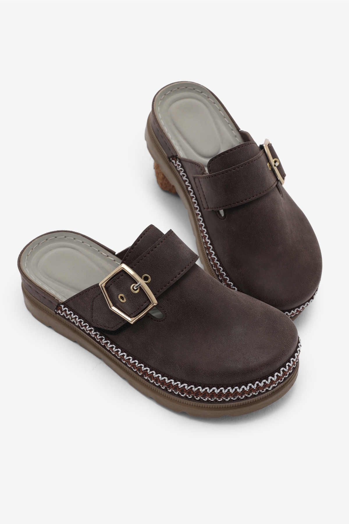 Tonny Black Siyah Tonny Black Poli Taban Kadın Rahat Kalıp Tokalı Terlik