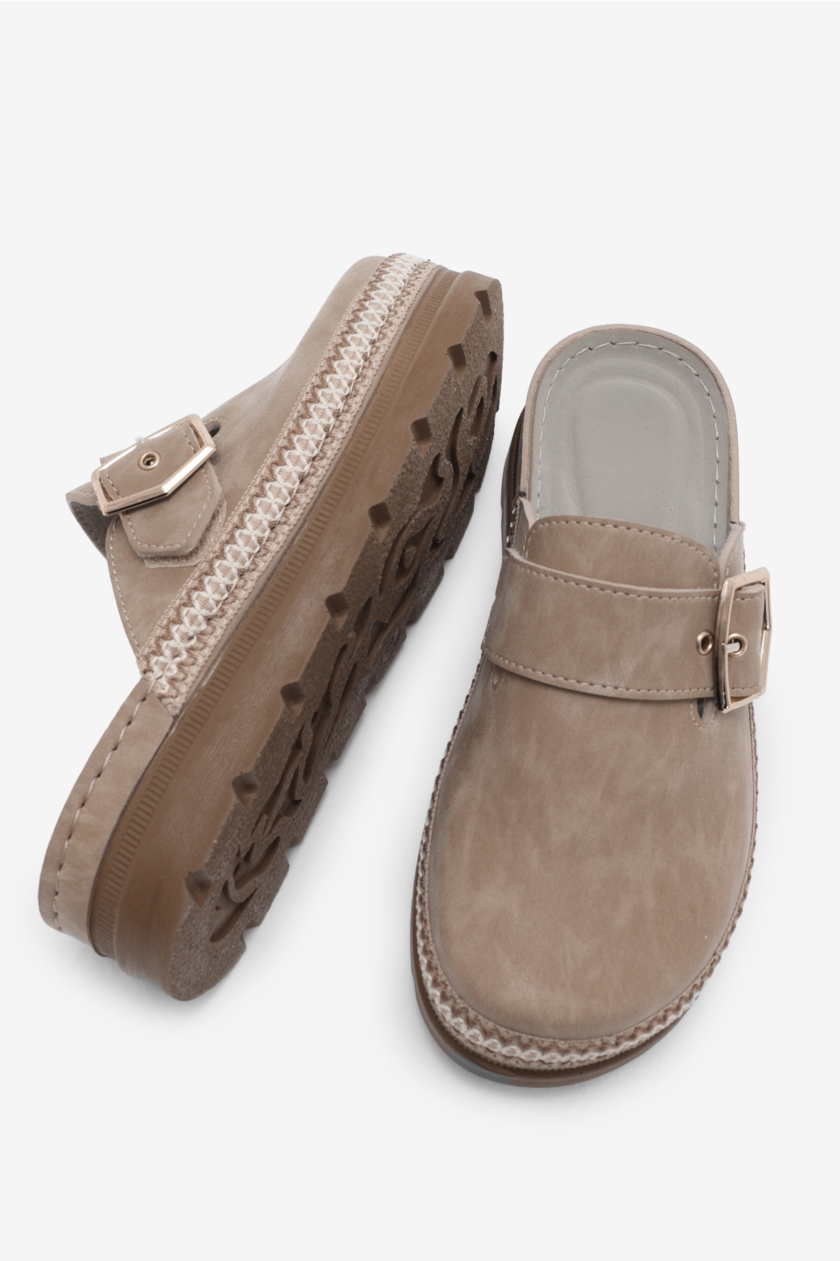 Tonny Black Siyah Tonny Black Poli Taban Kadın Rahat Kalıp Tokalı Terlik