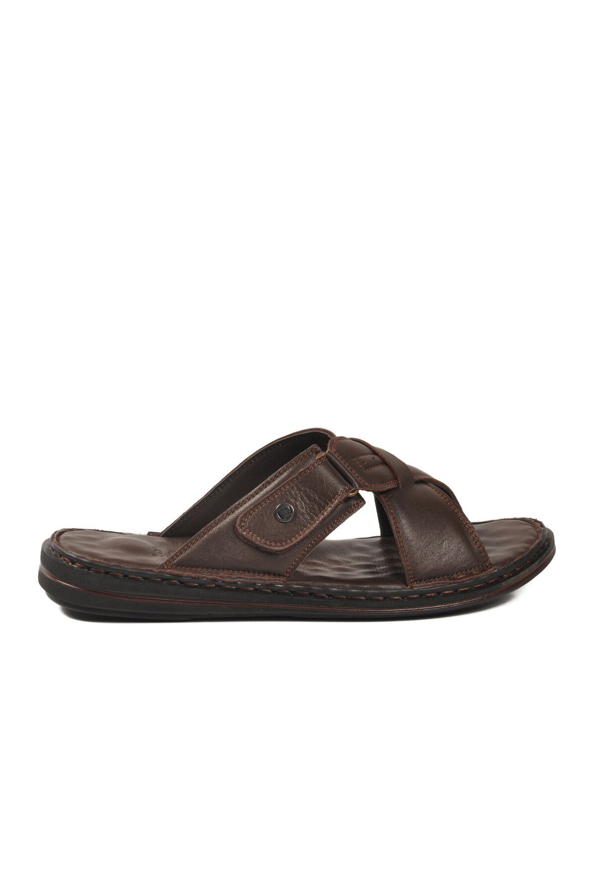 Pierre Cardin Kahverengi Pierre Cardin Hakiki Deri Hafif Erkek Günlük Terlik PC-7450 M