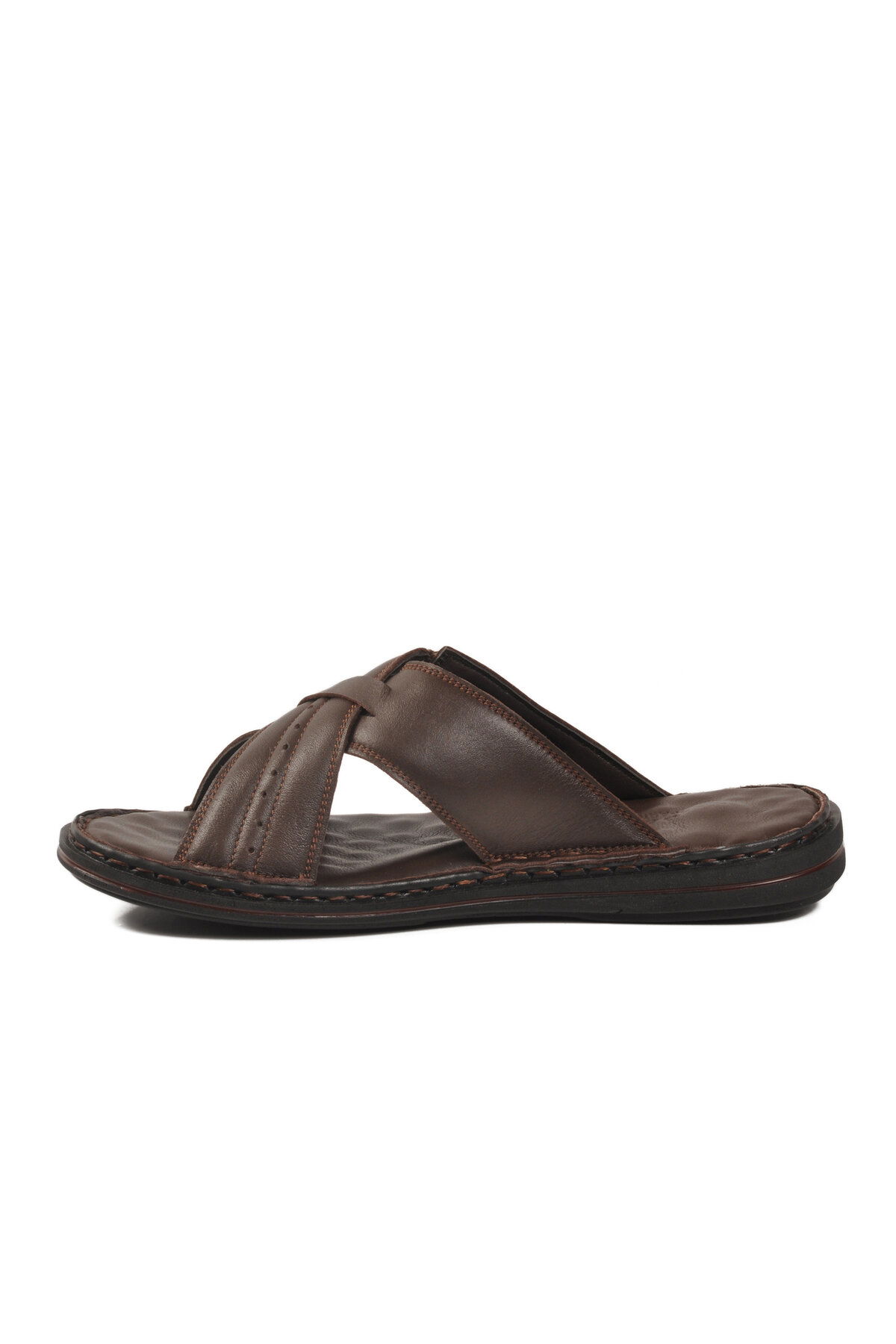 Pierre Cardin Kahverengi Pierre Cardin Hakiki Deri Hafif Erkek Günlük Terlik PC-7450 M