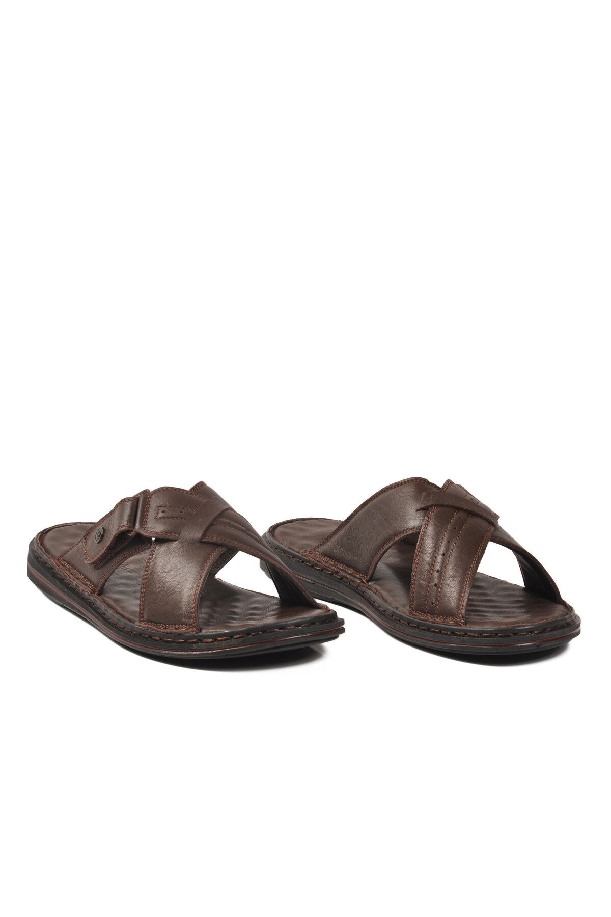 Pierre Cardin Kahverengi Pierre Cardin Hakiki Deri Hafif Erkek Günlük Terlik PC-7450 M