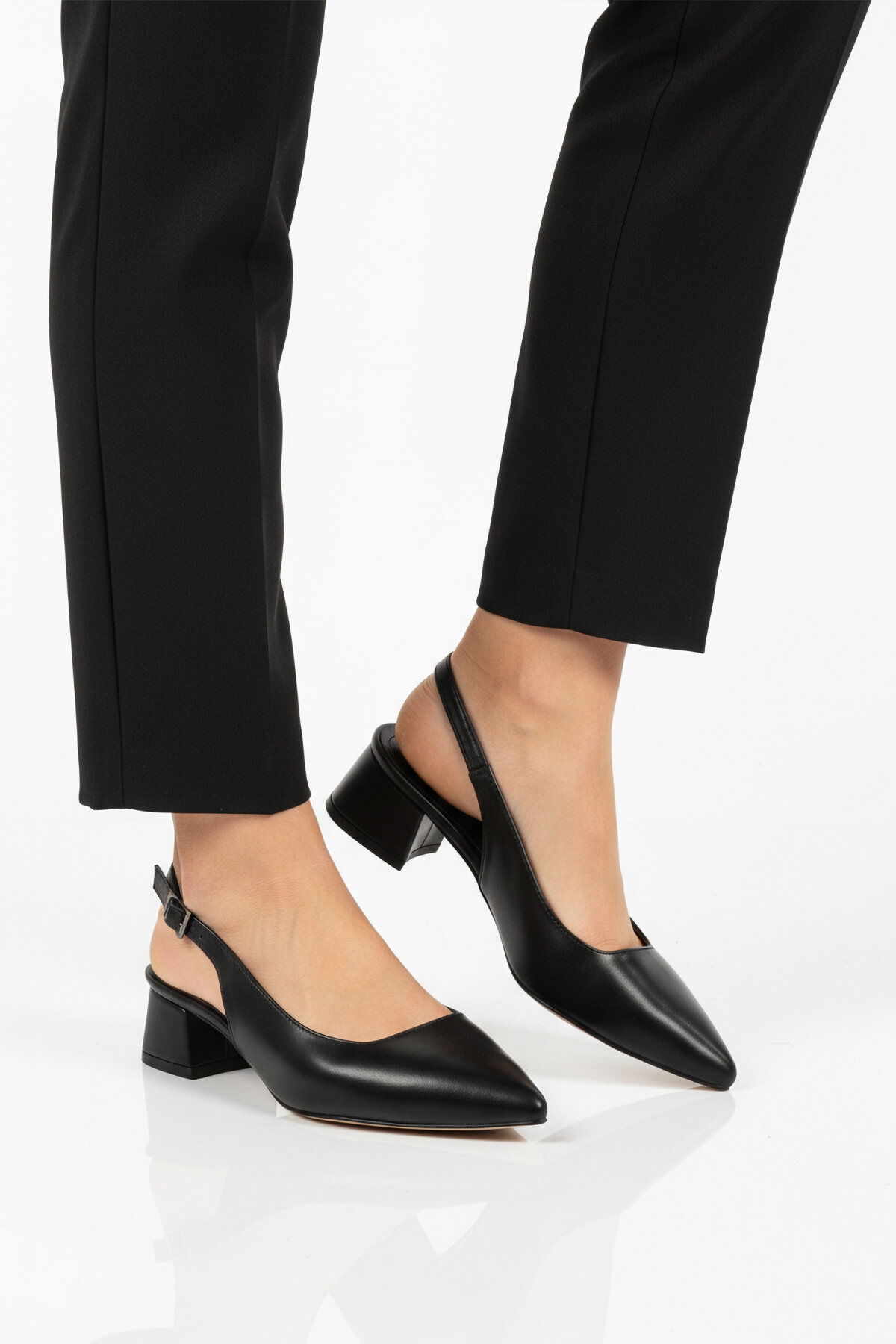 Ayakmod Siyah Ayakmod Abiye Kadın Topuklu Ayakkabı 323101 Z