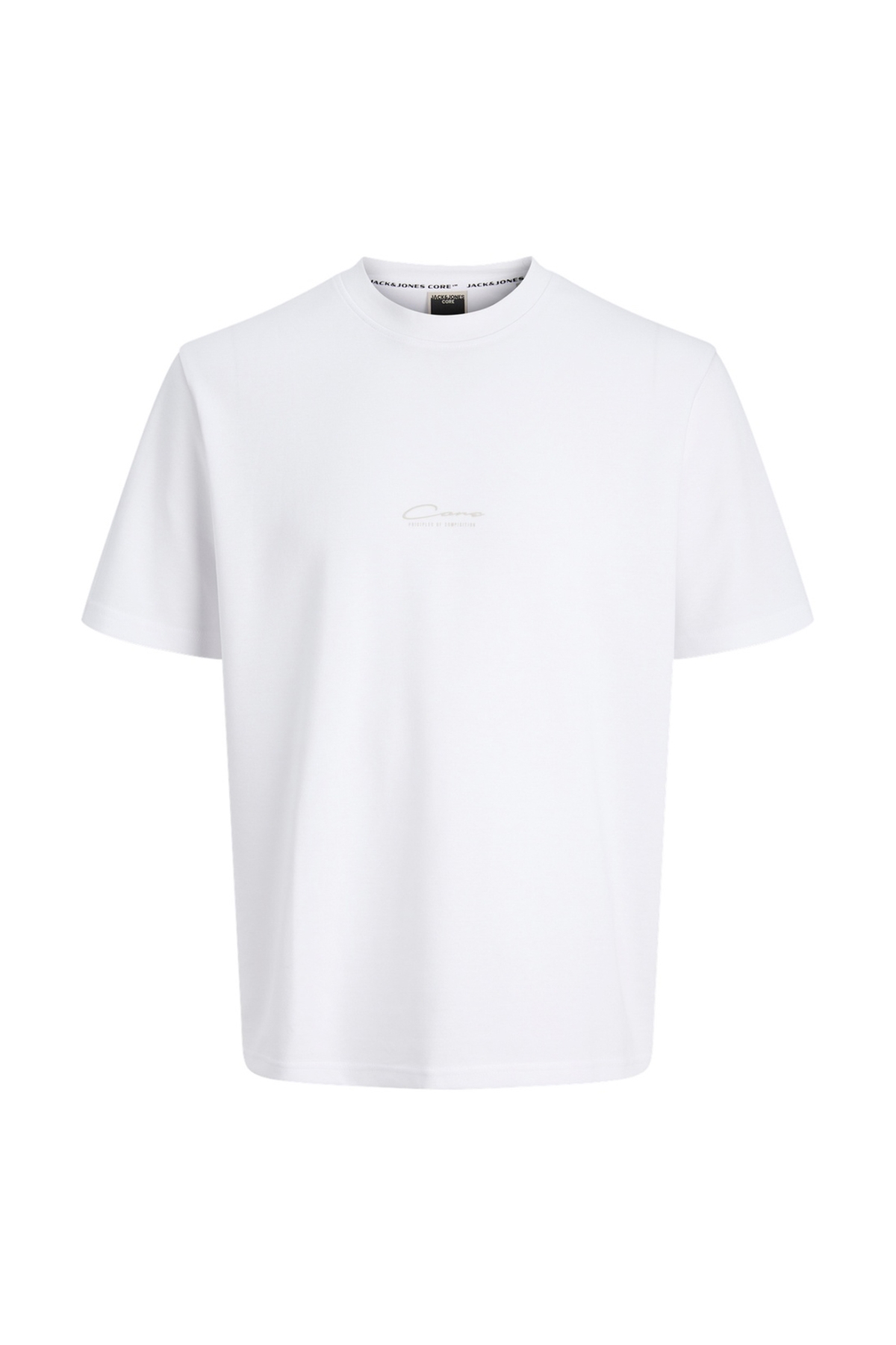 Bisiklet Yaka Beyaz Erkek T-Shirt 12289911 JCOFUSION BACK TEE