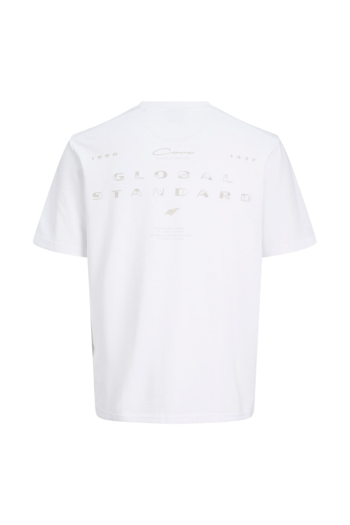 Bisiklet Yaka Beyaz Erkek T-Shirt 12289911 JCOFUSION BACK TEE