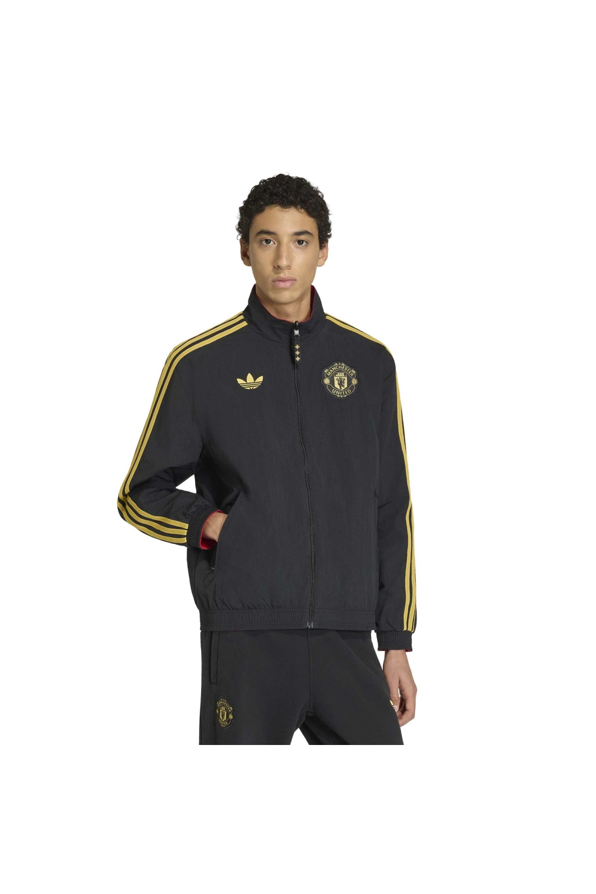 adidas Manchester United ジャージ セット Erkek Futbol Eşofman Üstü Manchester United Cs Jkt Jm5561