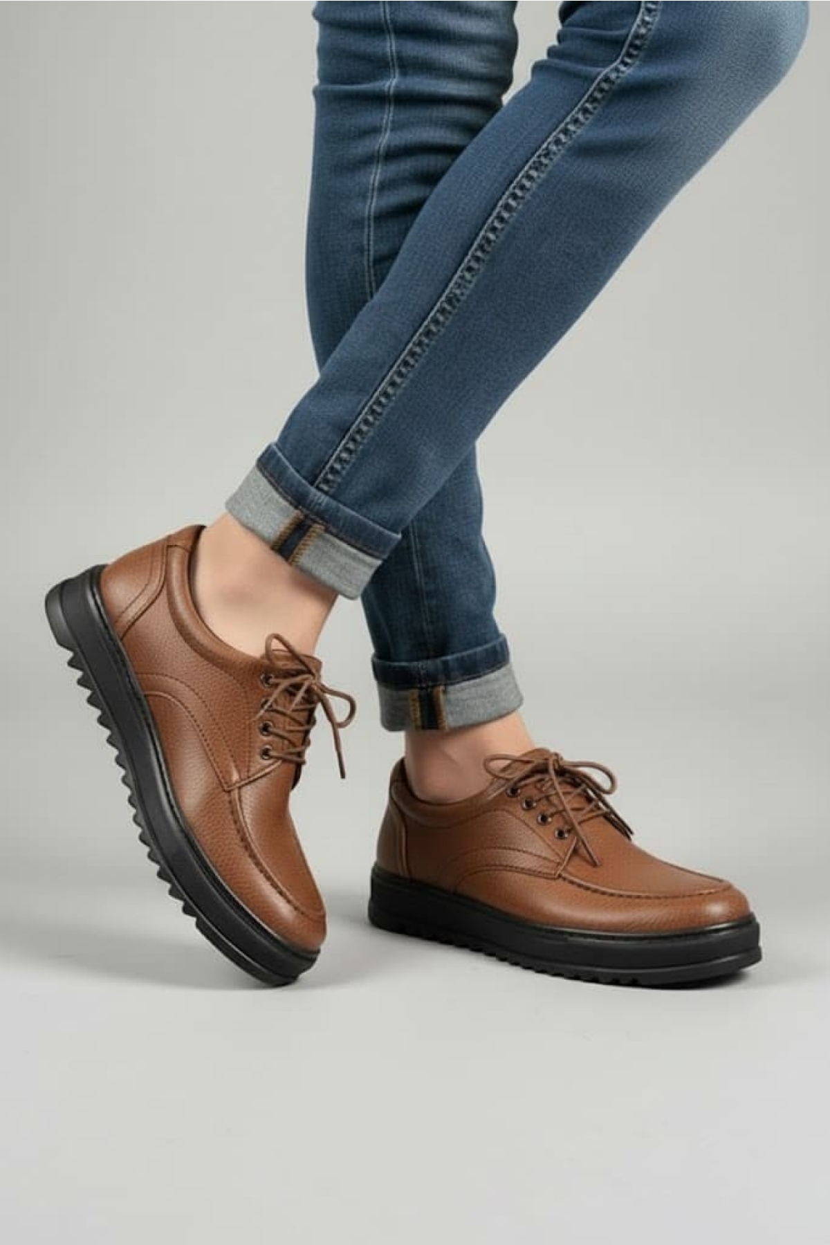 Pabucmarketi Taba Pabucmarketi Bağcıklı Erkek Günlük Ayakkabı