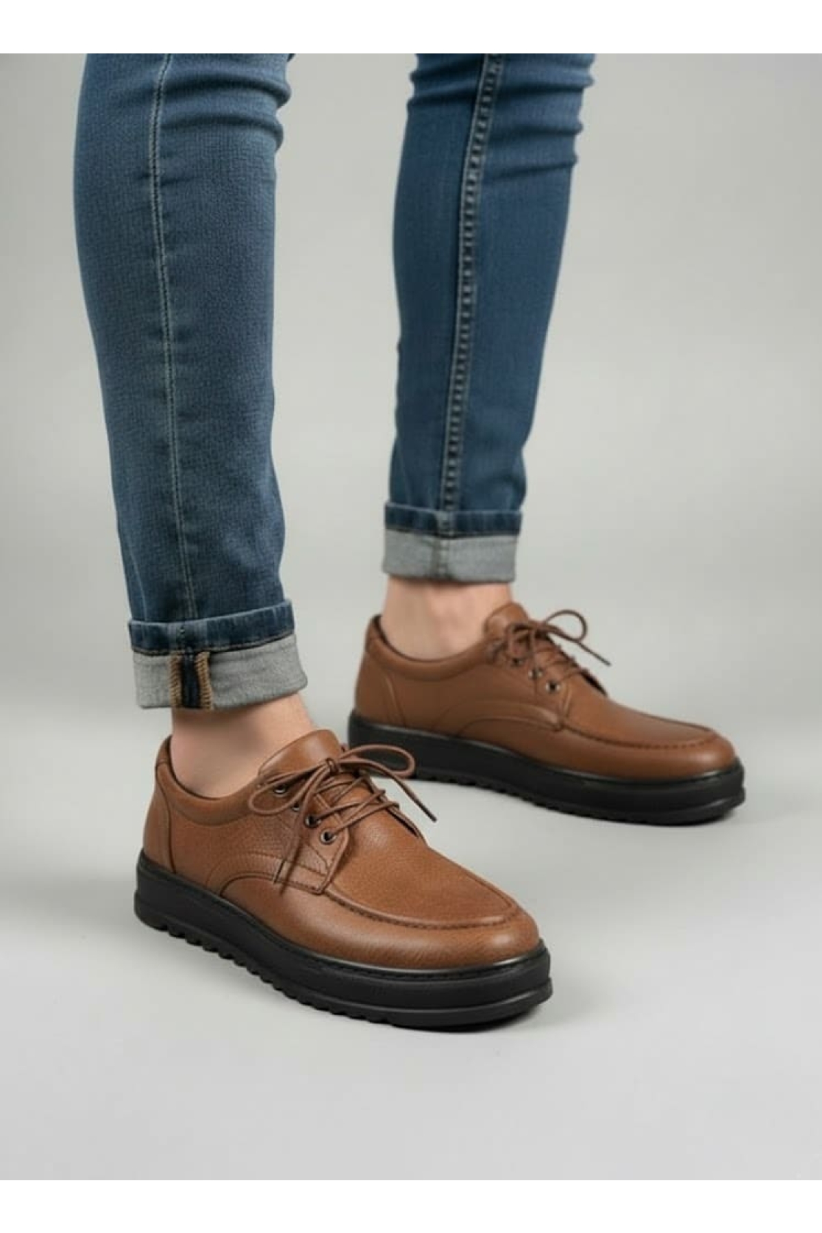 Pabucmarketi Taba Pabucmarketi Bağcıklı Erkek Günlük Ayakkabı
